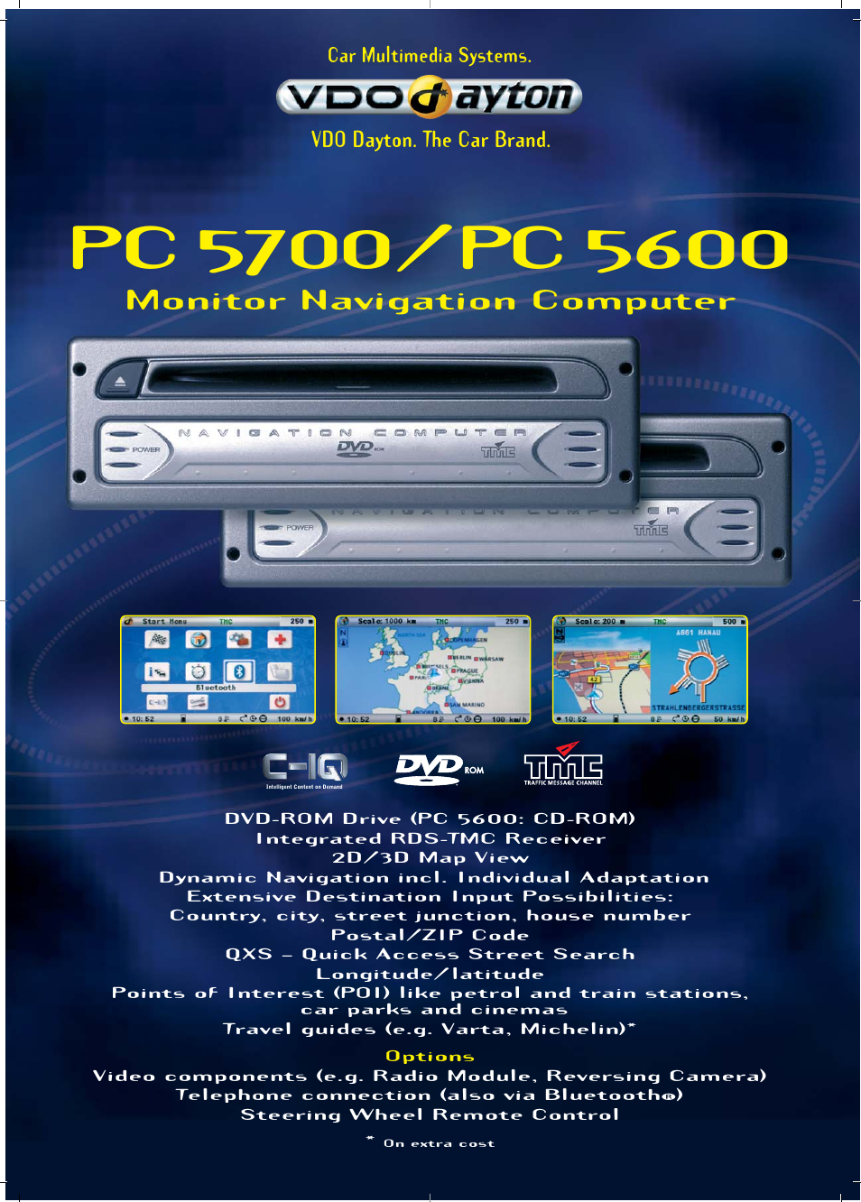 VDO Dayton Monitor Navigation Computer PC 5700 User Manual | 2 pages