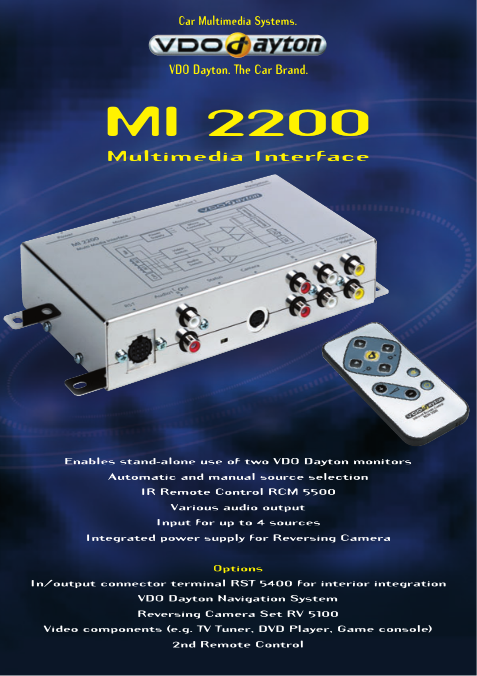 VDO Dayton MI 2200 User Manual | 2 pages