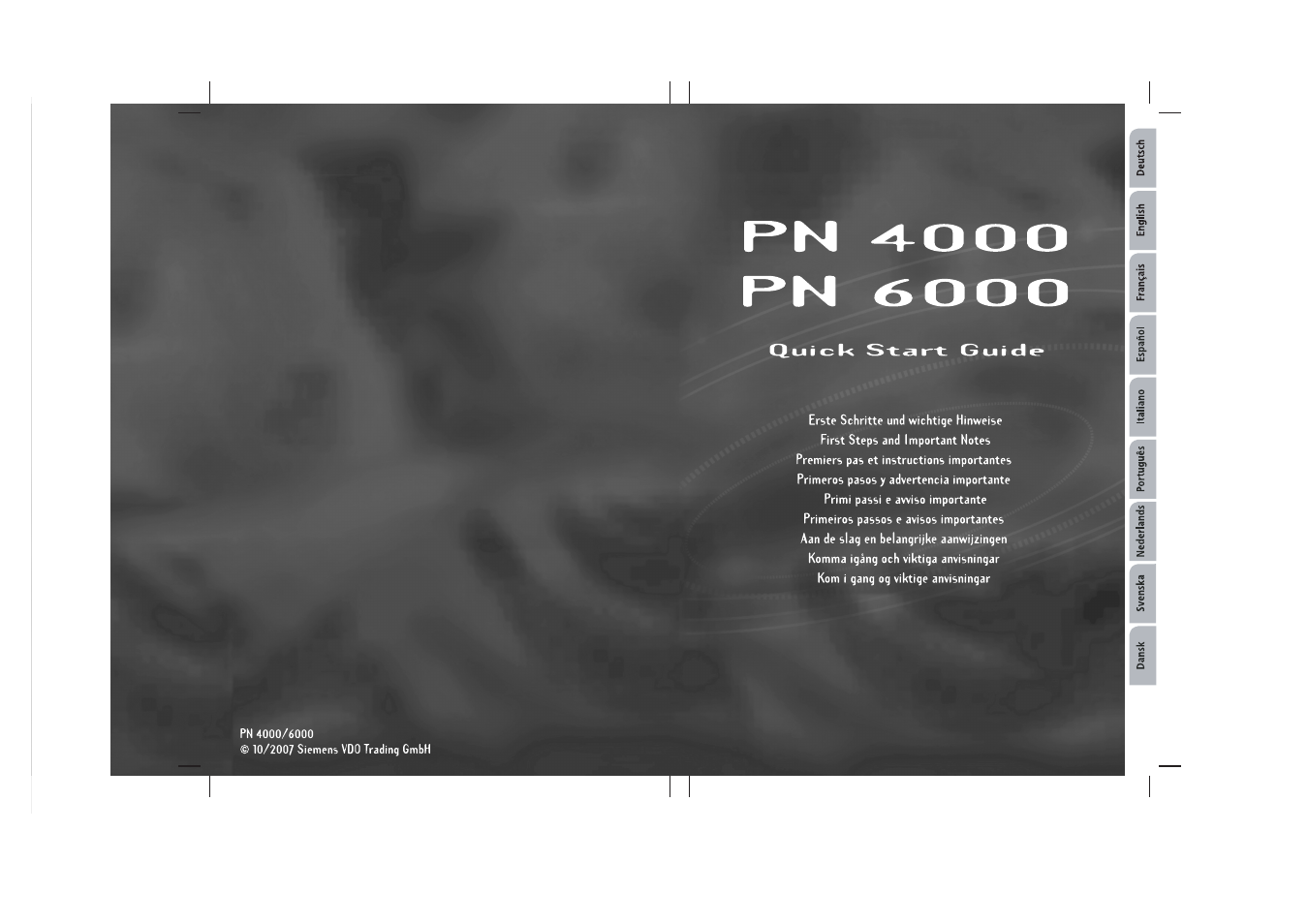 VDO Dayton PN 4000 User Manual | 9 pages