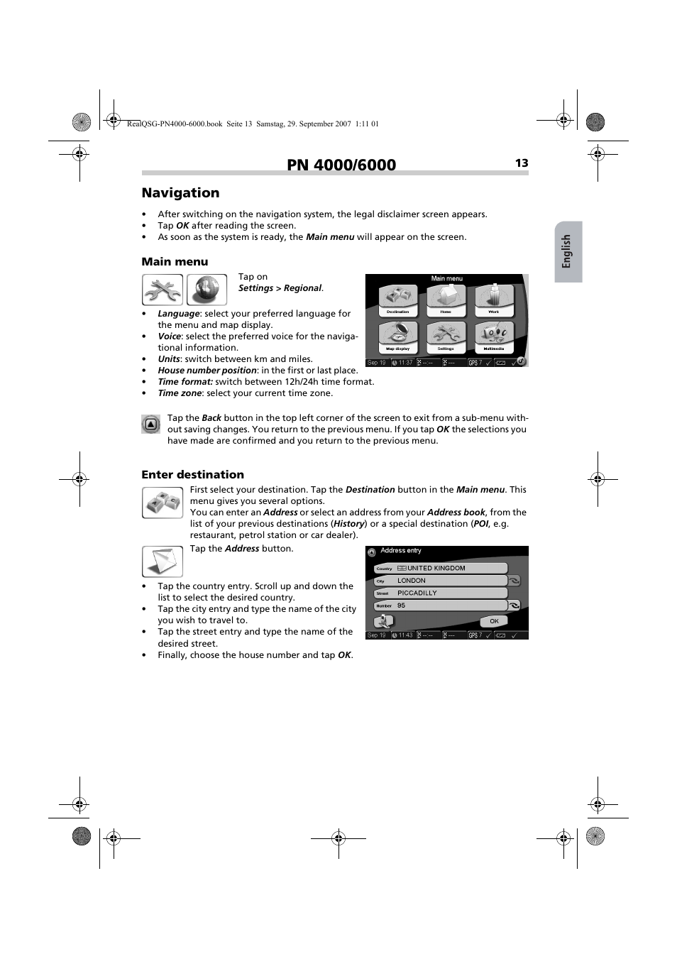 Navigation | VDO Dayton PN 4000 User Manual | Page 6 / 9