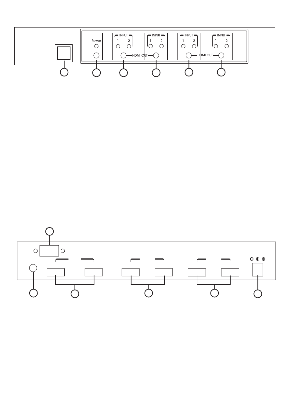 Operation controls and functions, 1 front panel | Video Products SM-2X4-HDMI-LC User Manual | Page 4 / 7