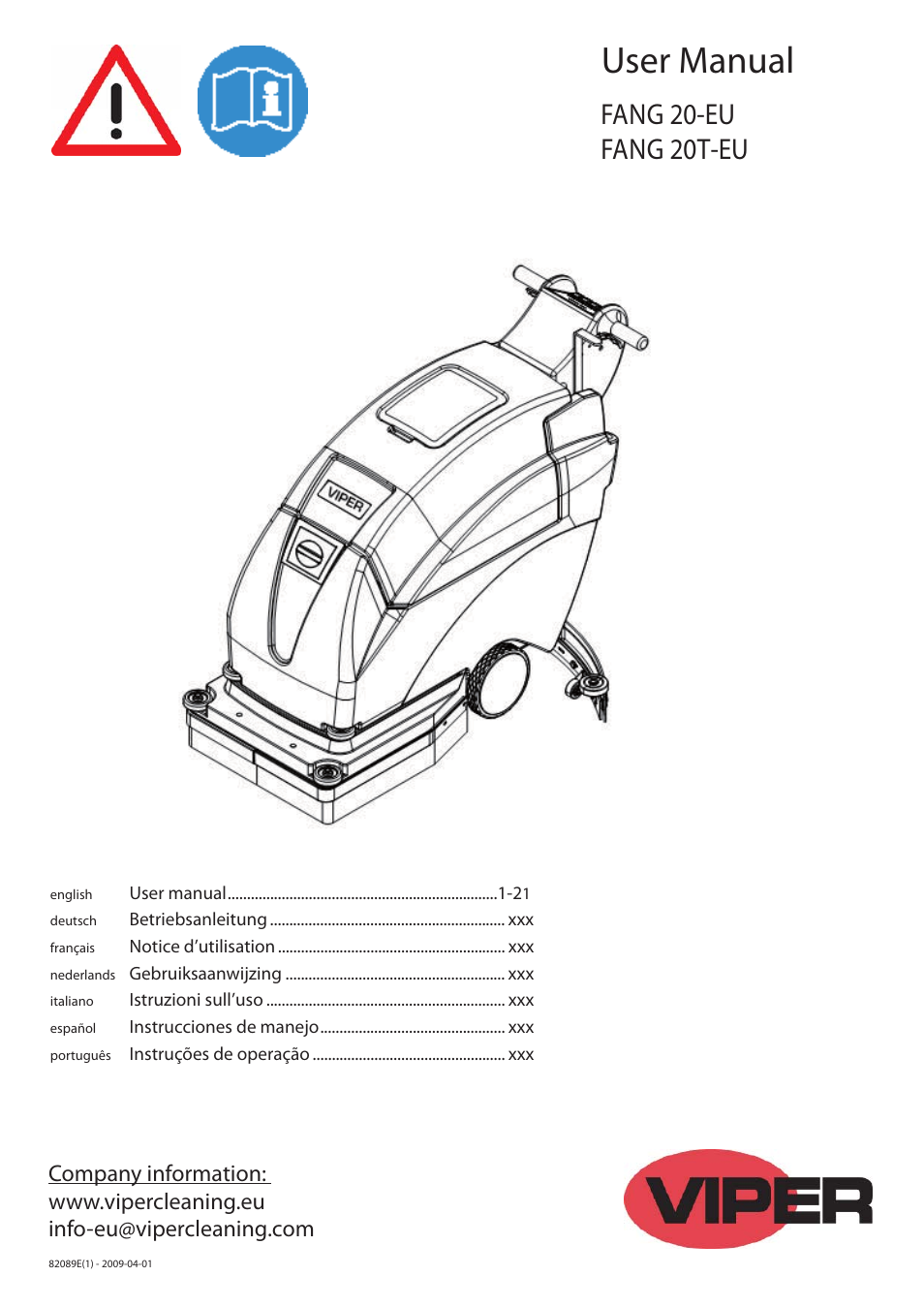 Viper FANG 20-EU User Manual | 22 pages