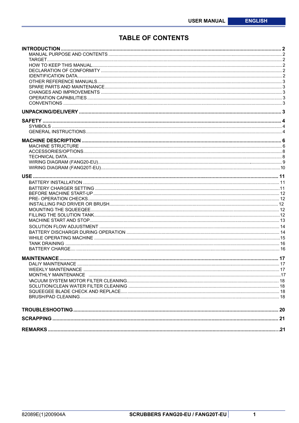 Viper FANG 20-EU User Manual | Page 2 / 22