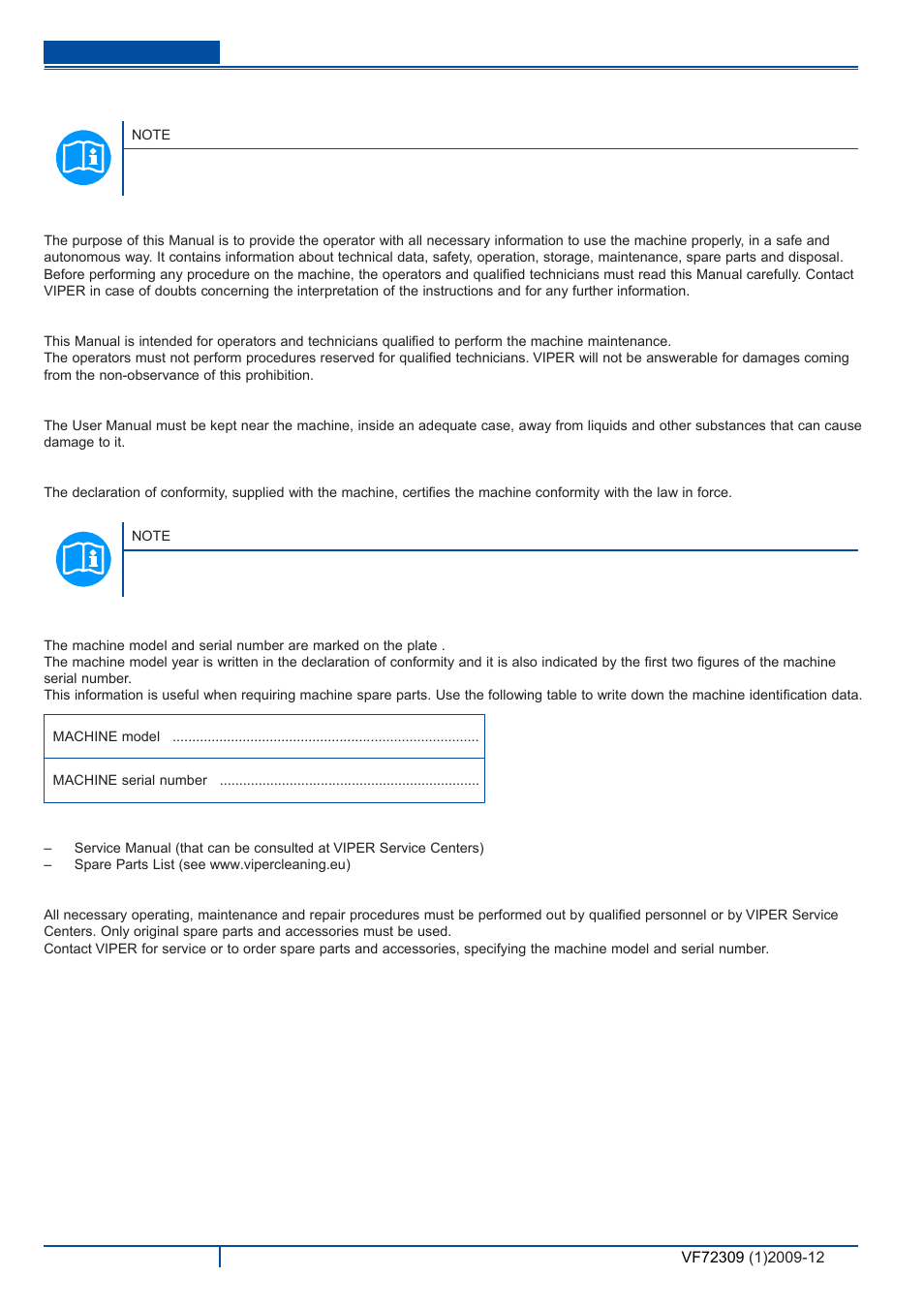 Introduction | Viper VE 17HDP-EU User Manual | Page 3 / 11