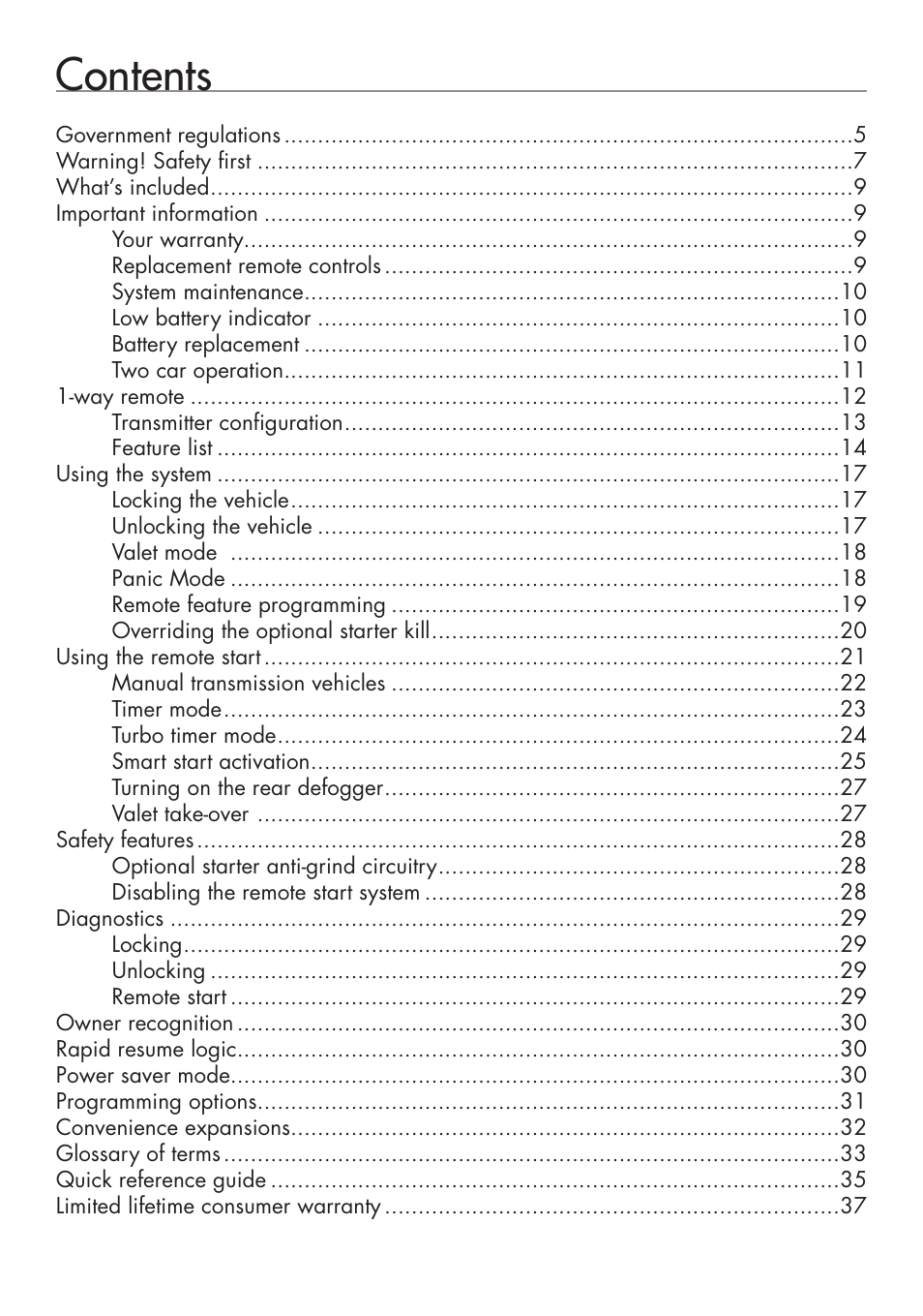 Viper 5101 User Manual | Page 3 / 40