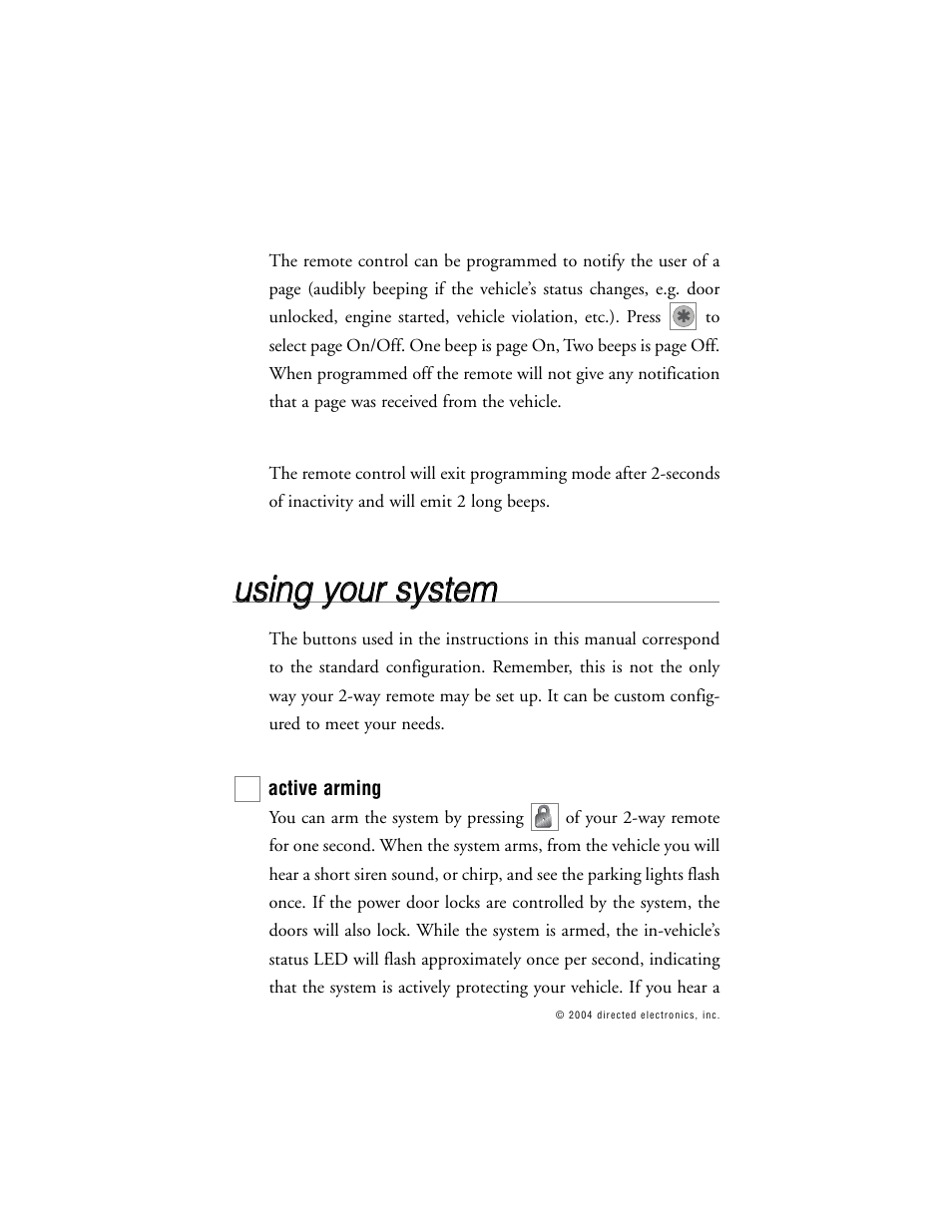 Uussiin ng g yyo ou urr ssyysstte em m | Viper 671XV User Manual | Page 13 / 43