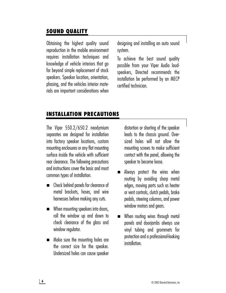 Viper Concept 550.2 User Manual | Page 6 / 16