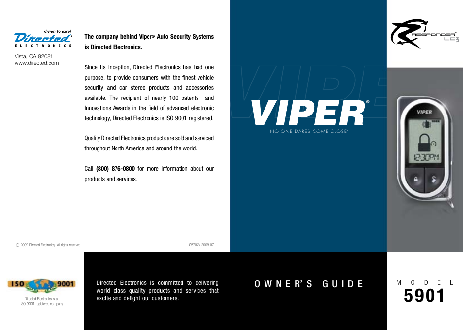 Viper 5901 User Manual | 65 pages