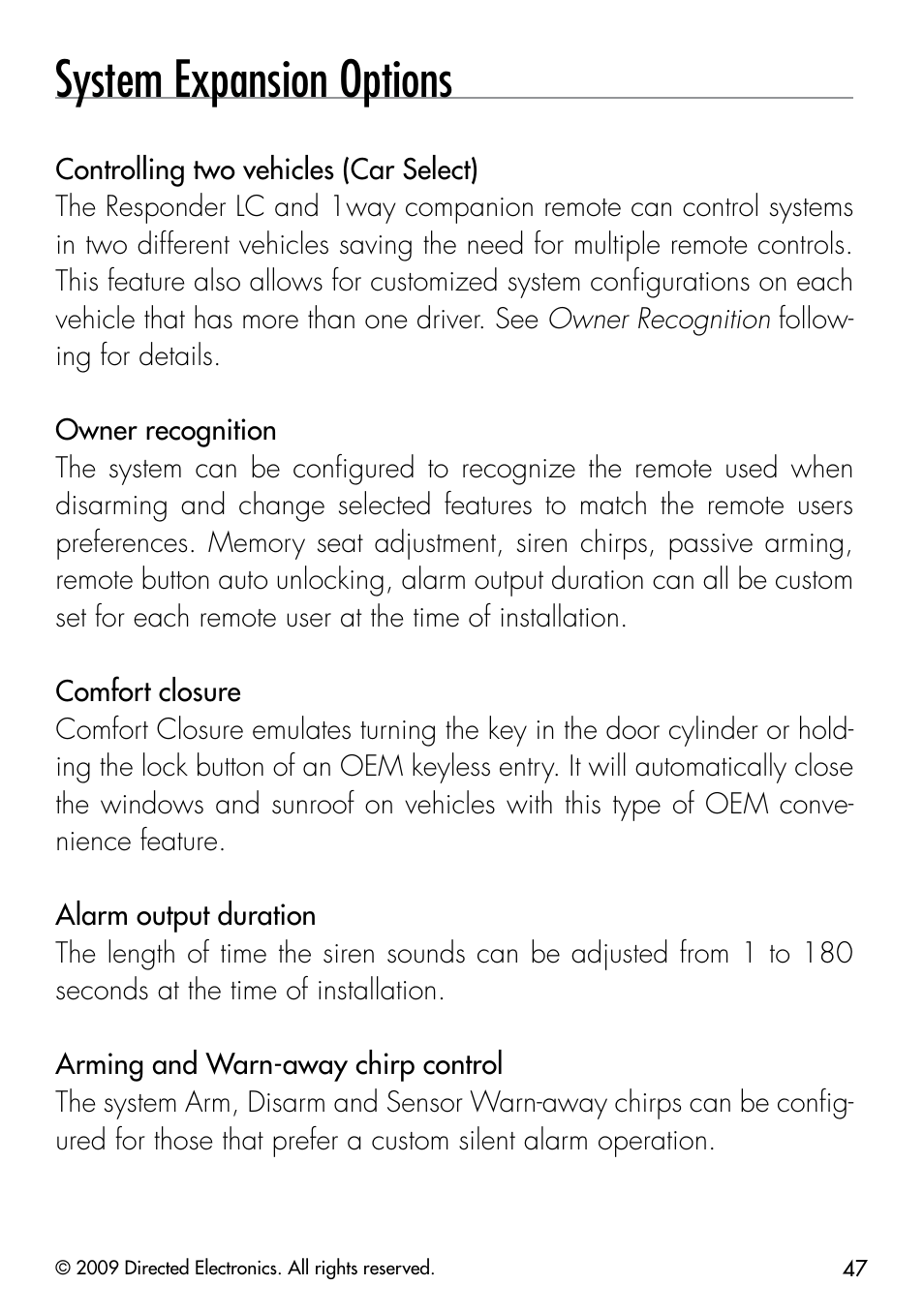 System expansion options | Viper 5901 User Manual | Page 50 / 65