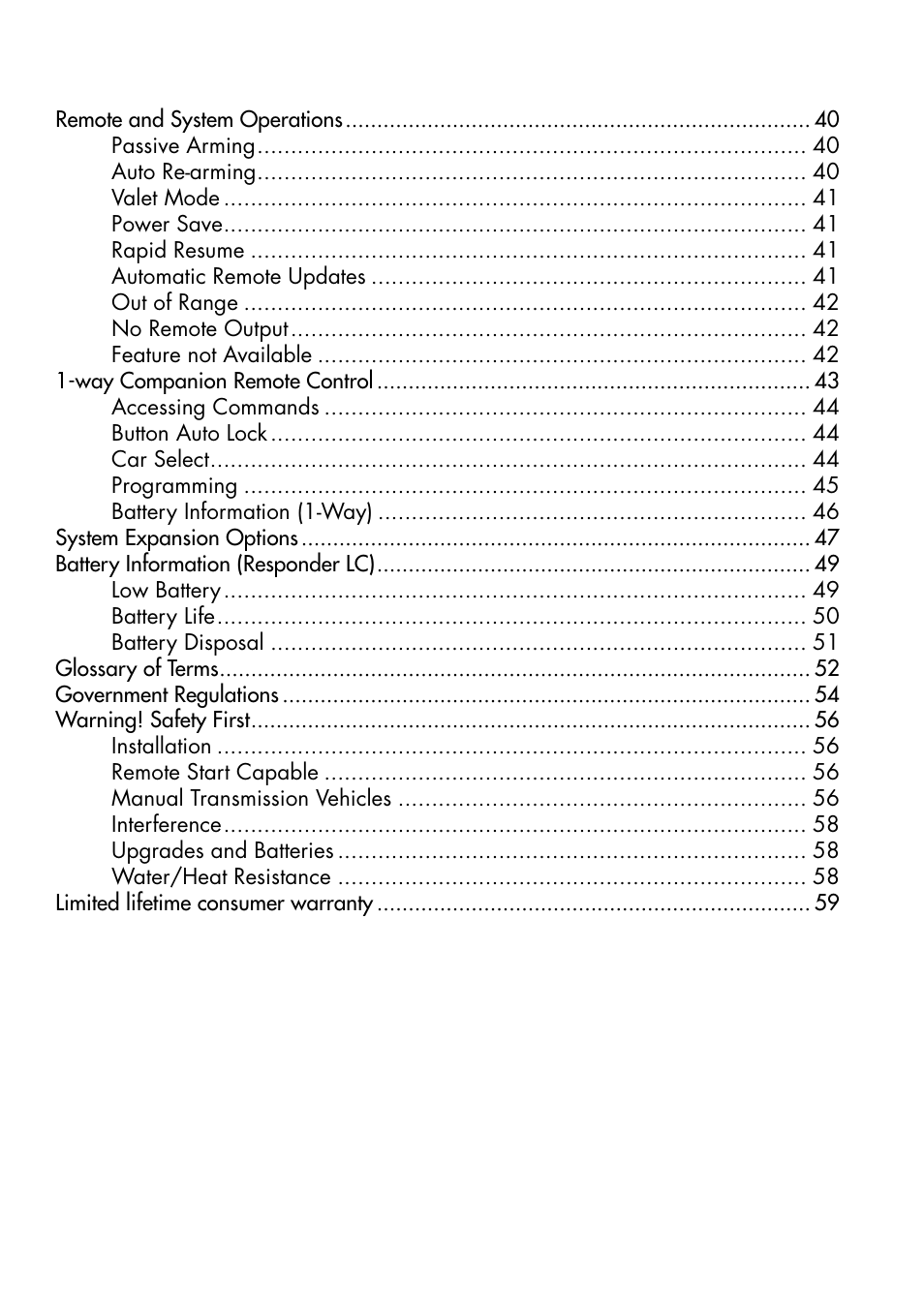 Viper 5901 User Manual | Page 6 / 65