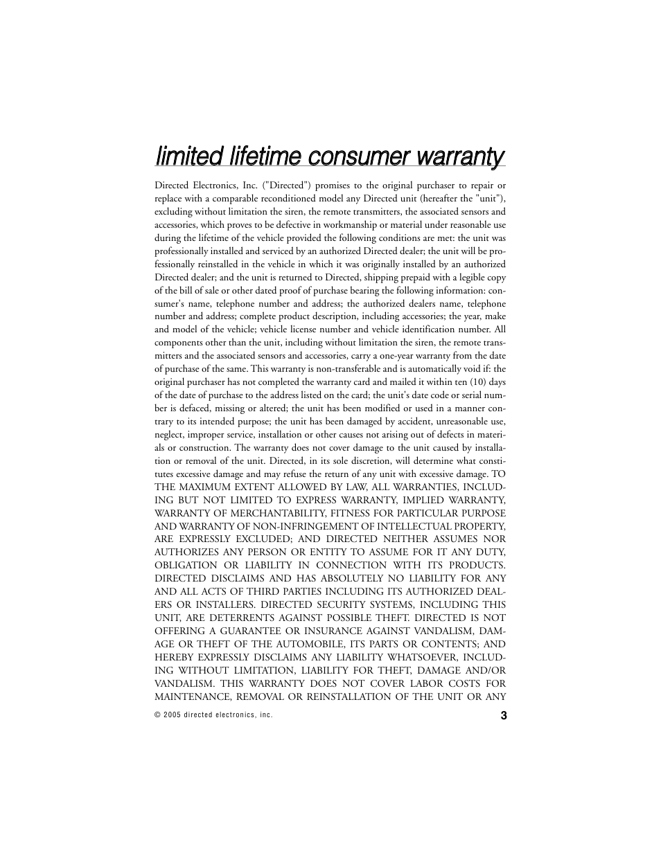 Viper 1000 Model User Manual | Page 2 / 45