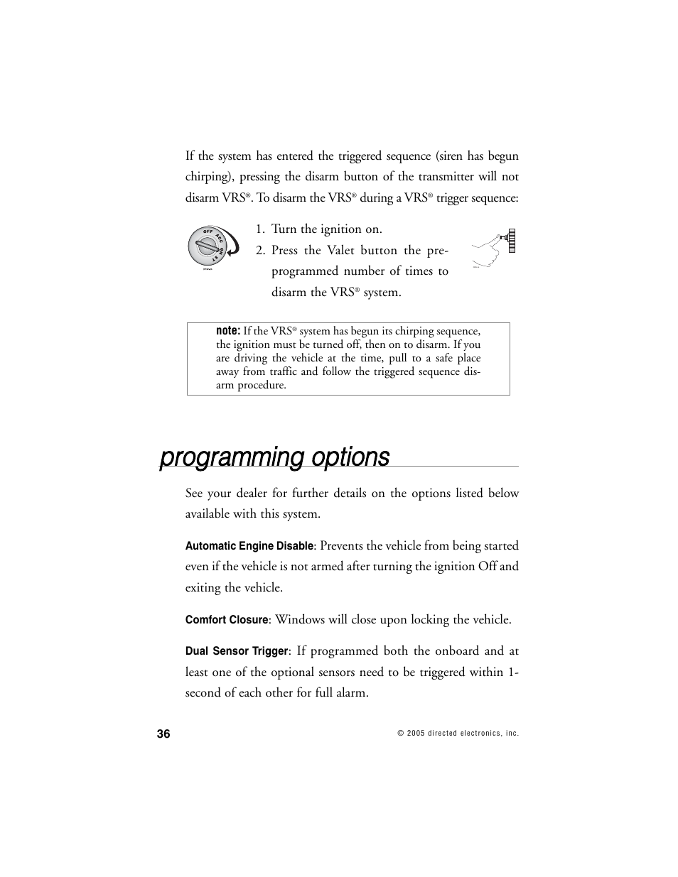 Pprro og grra am mm miin ng g o op pttiio on nss | Viper 1000 Model User Manual | Page 35 / 45
