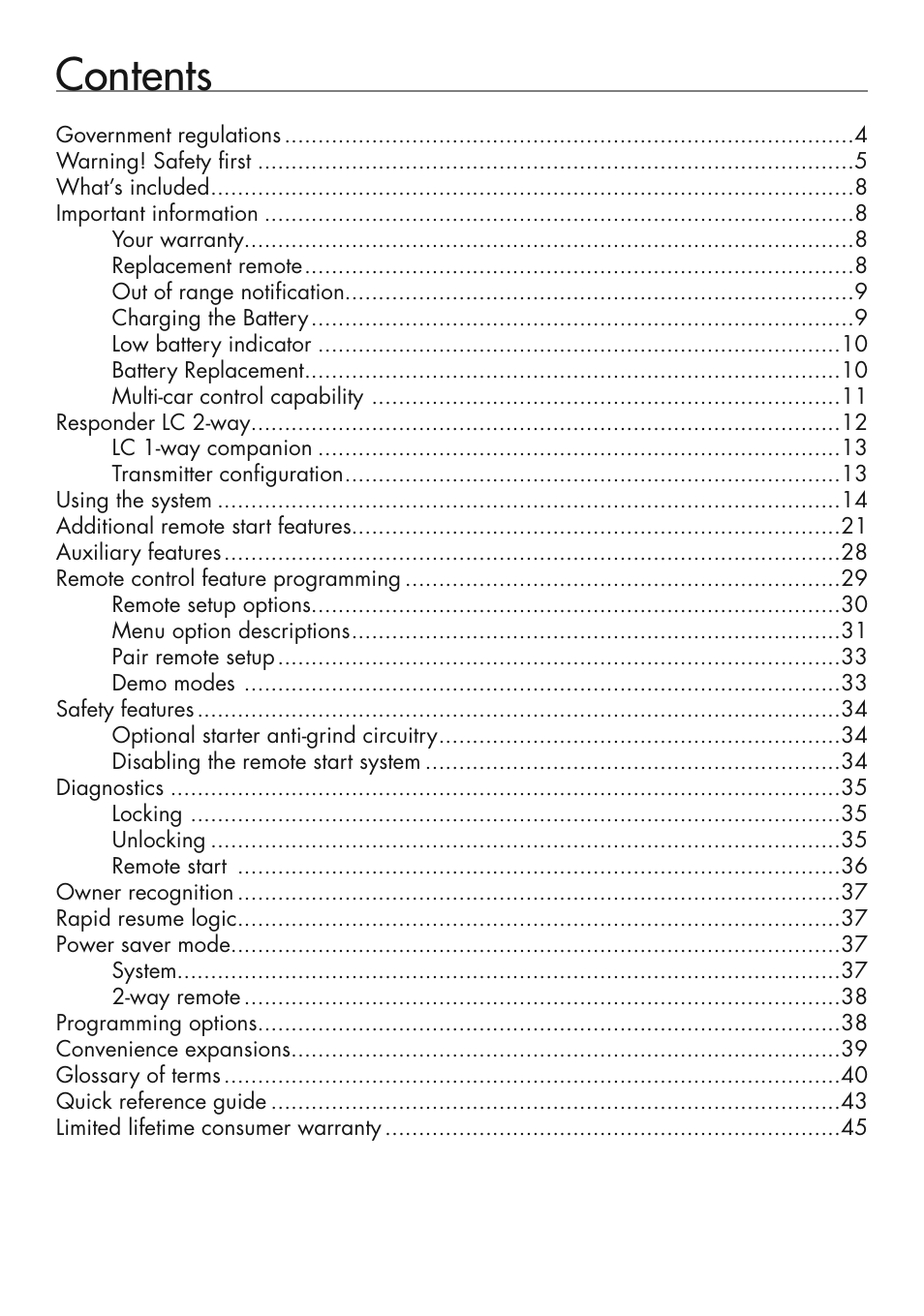 Viper 5501 User Manual | Page 3 / 48