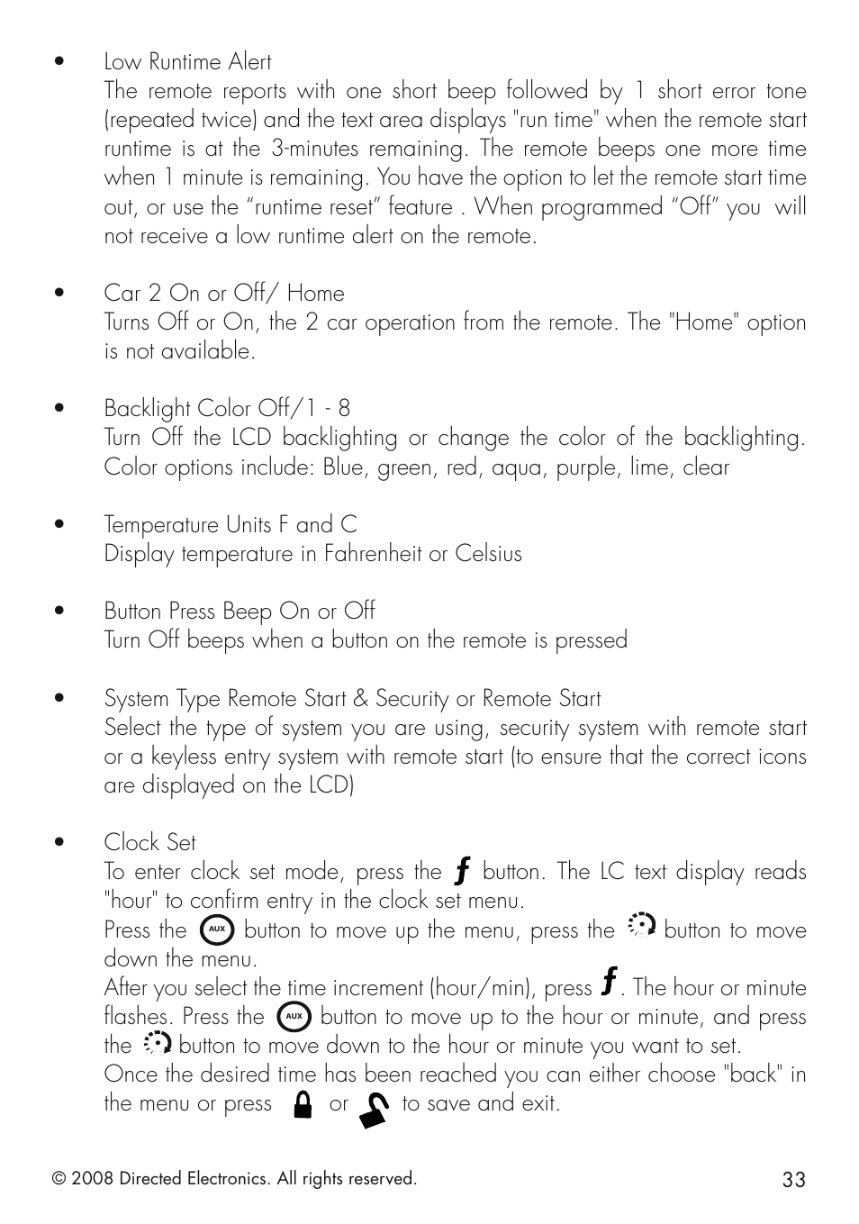 Viper 5501 User Manual | Page 33 / 48