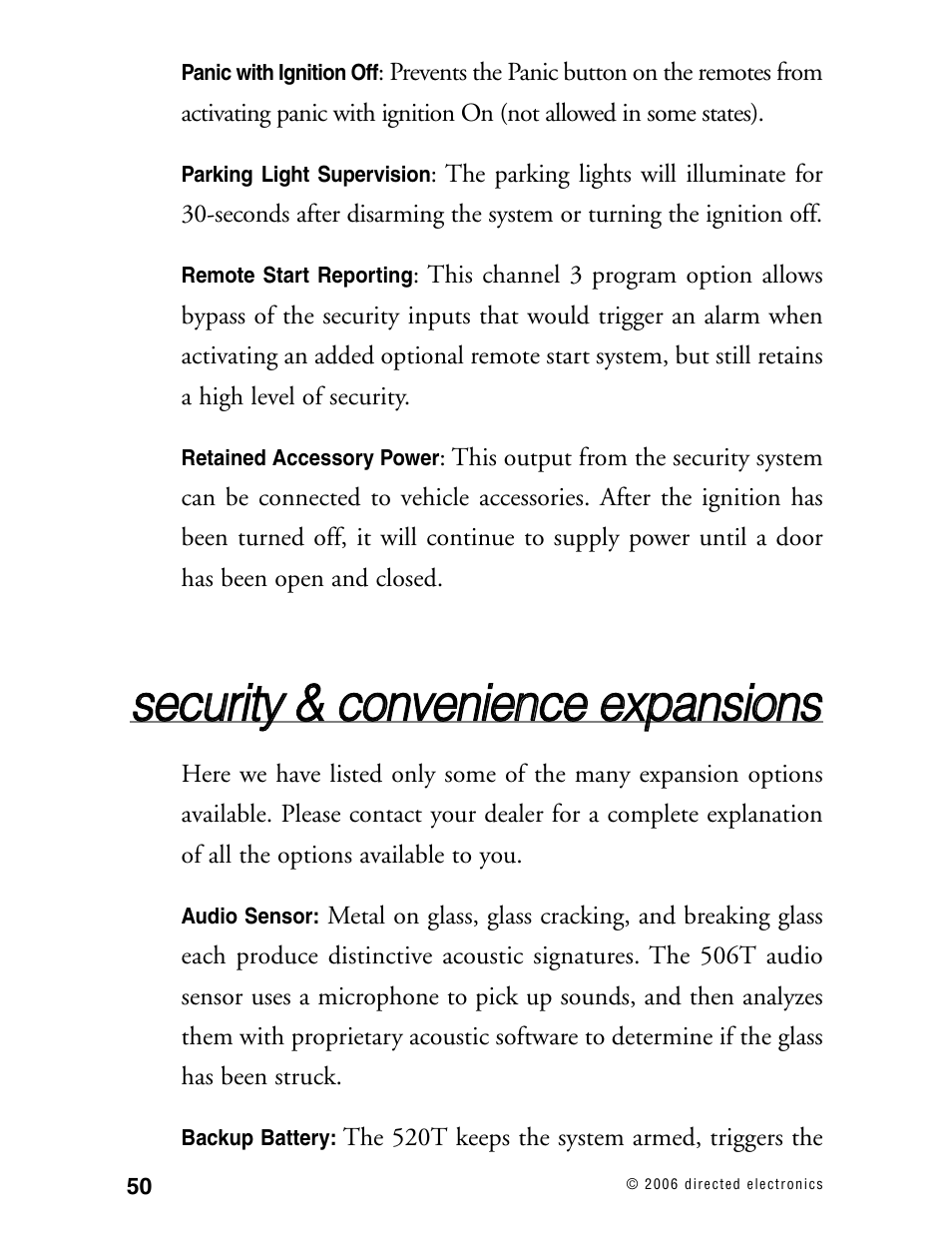 Viper 5002 User Manual | Page 55 / 61