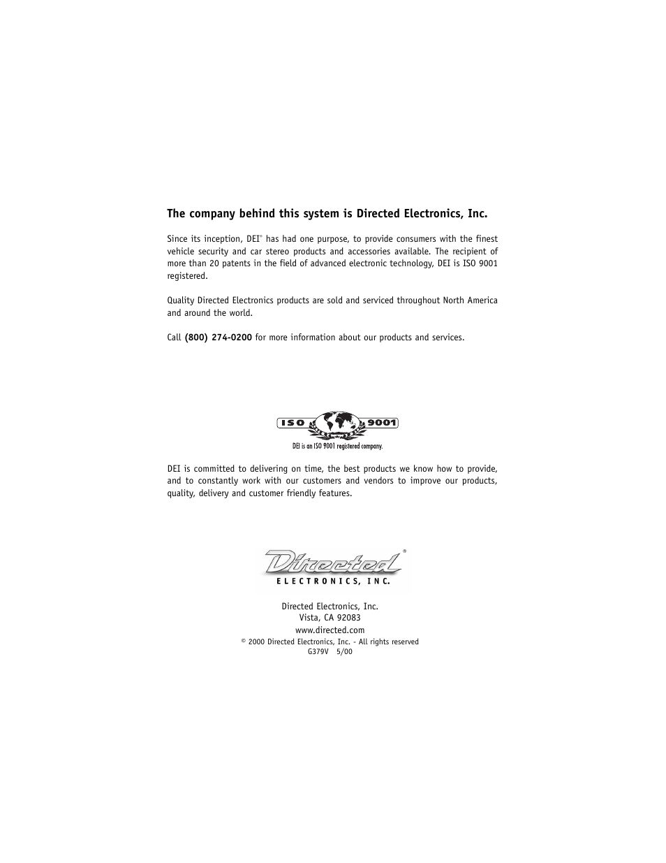 Viper 700 ESP User Manual | Page 29 / 29