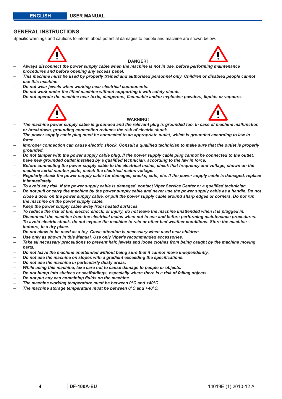 Viper DF-100A-EU User Manual | Page 5 / 11