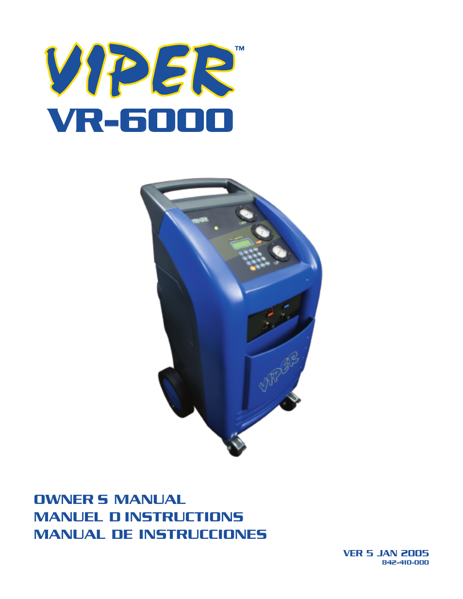Viper VR-6000 User Manual | 76 pages