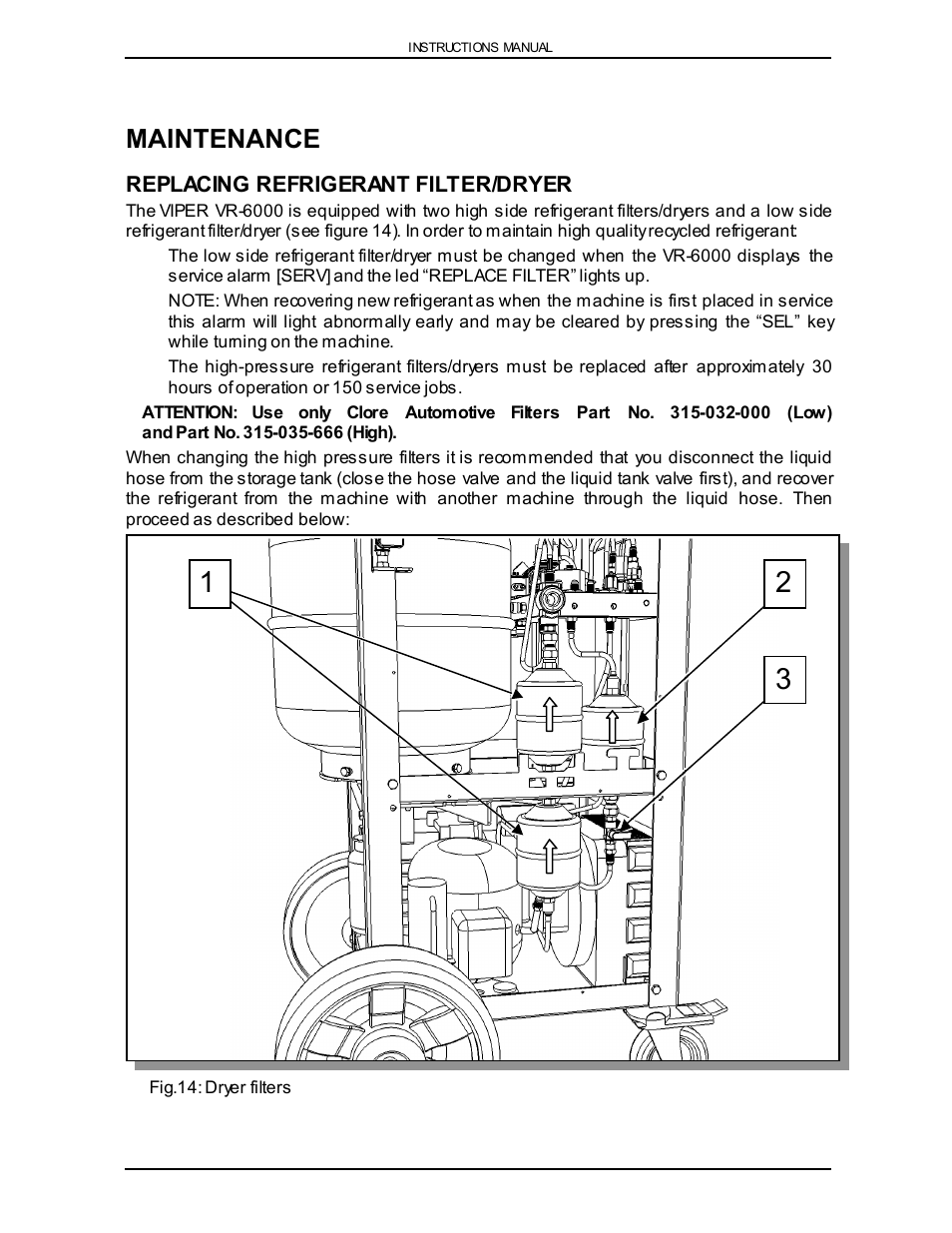 Maintenance | Viper VR-6000 User Manual | Page 20 / 76