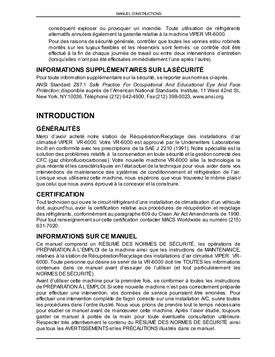 Introduction | Viper VR-6000 User Manual | Page 30 / 76