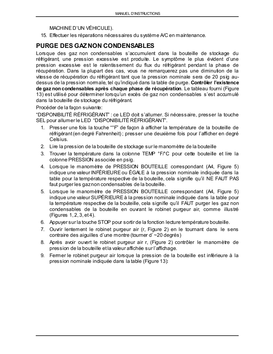 Purge des gaz non condensables | Viper VR-6000 User Manual | Page 40 / 76