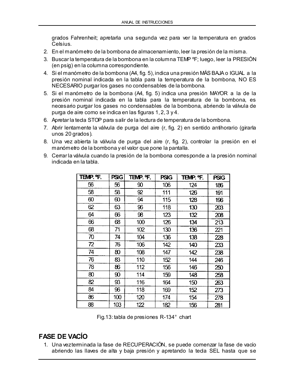 Fase de vacío | Viper VR-6000 User Manual | Page 64 / 76