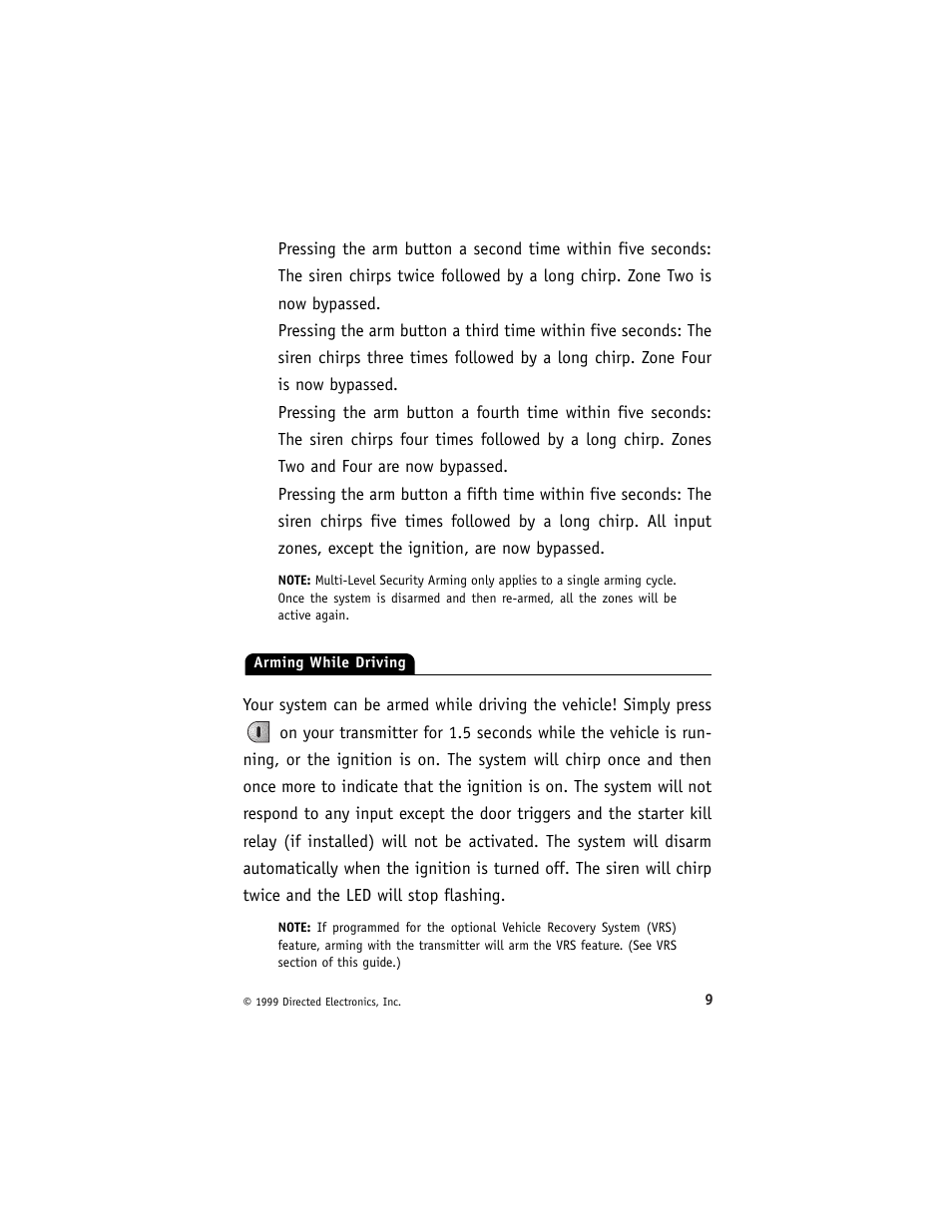 Viper 420 ESP User Manual | Page 13 / 40