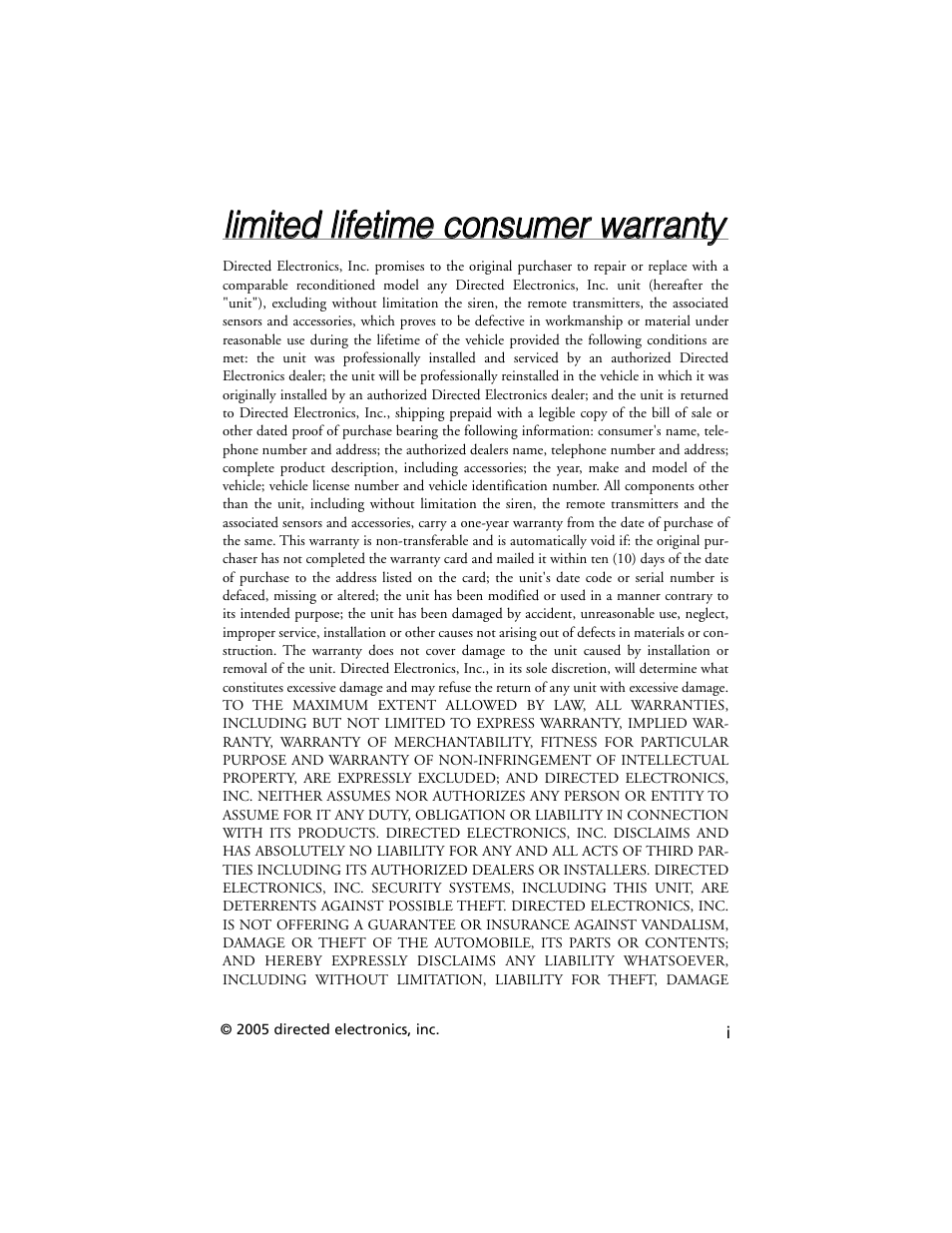 Viper Model 330V User Manual | Page 2 / 21