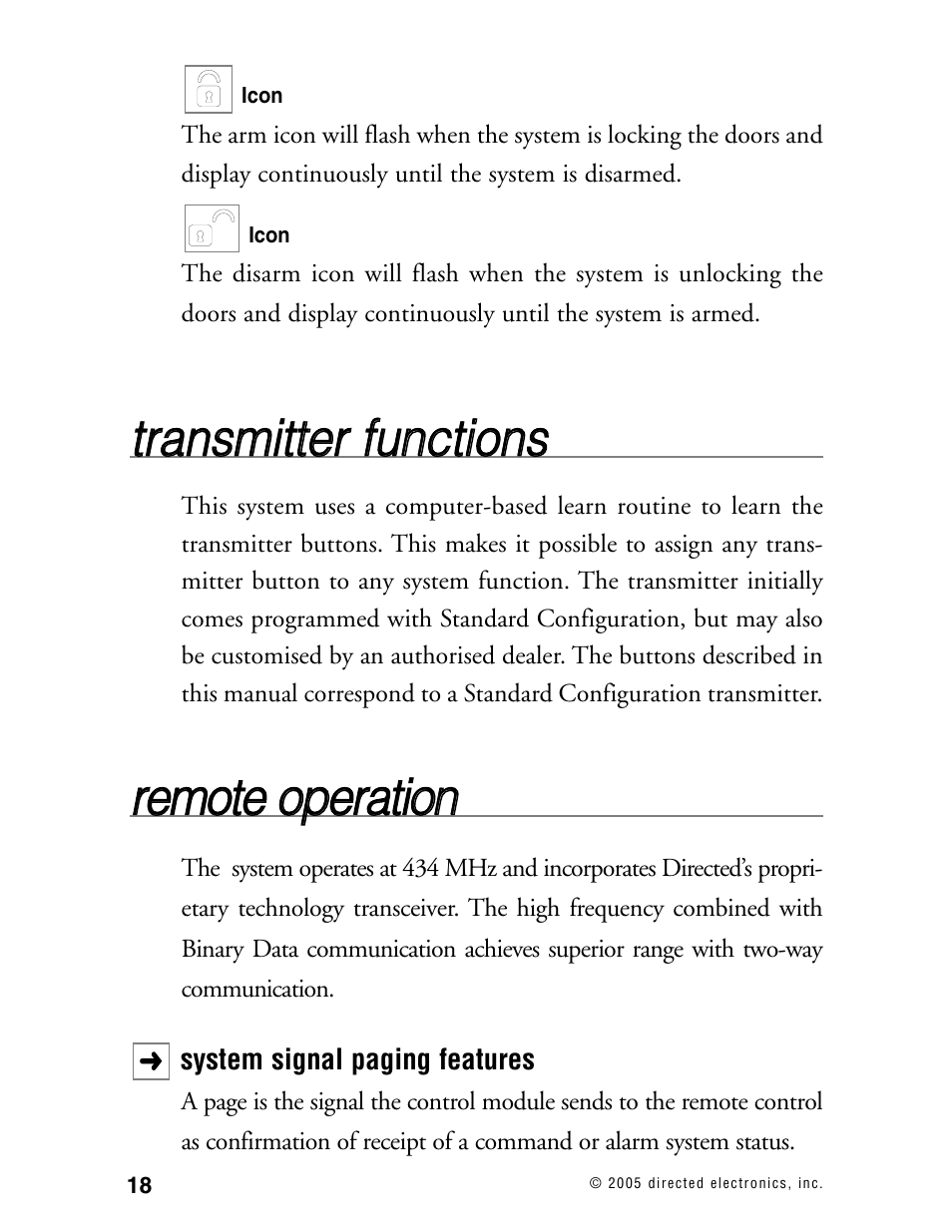 Rre em mo otte e o op pe erra attiio on n | Viper Model 480XV User Manual | Page 17 / 49