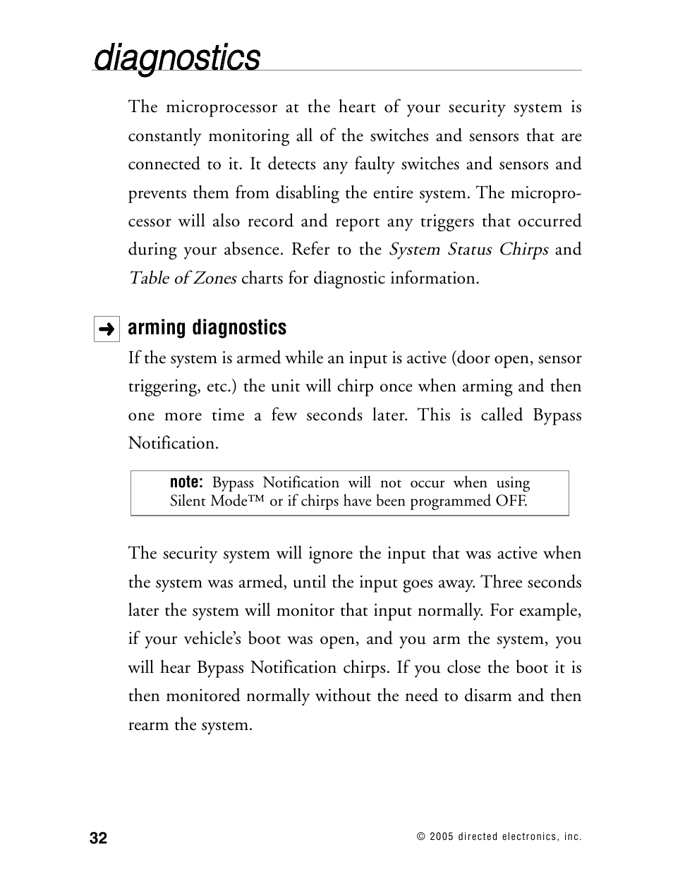 Ddiia ag gn no ossttiic css | Viper Model 480XV User Manual | Page 31 / 49