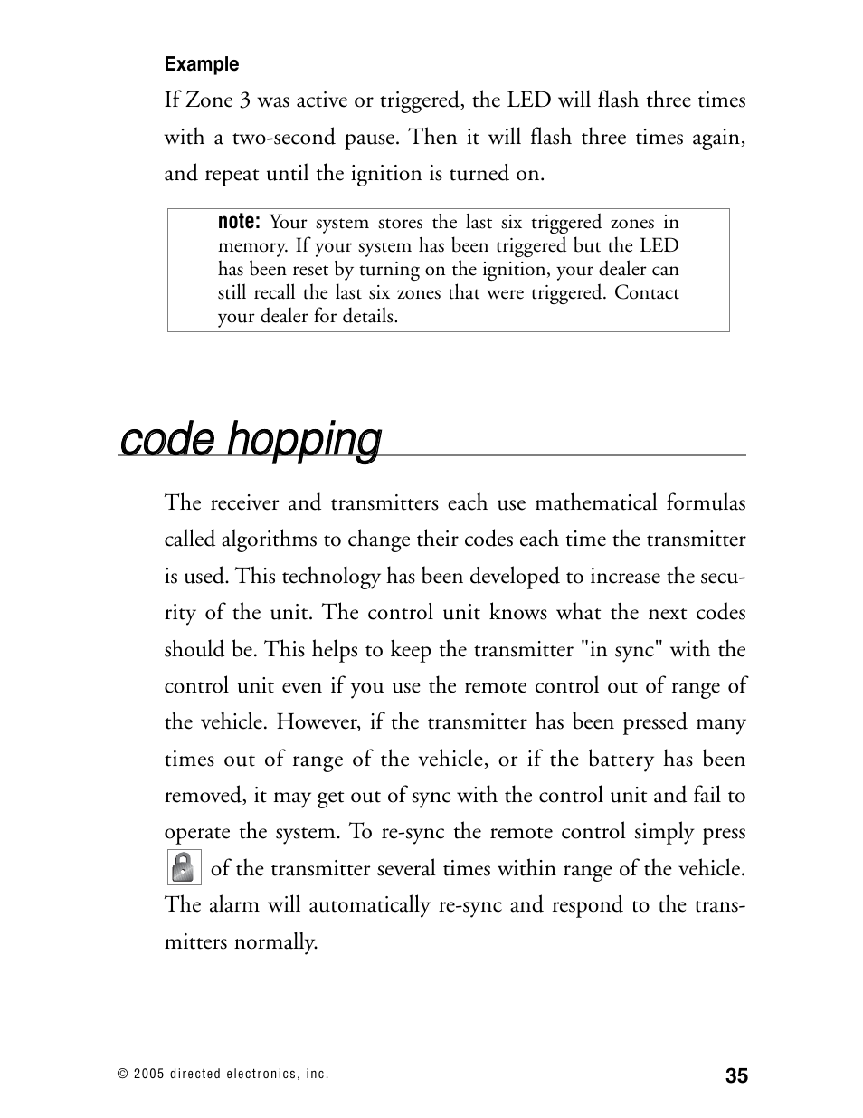 Cco od de e h ho op pp piin ng g | Viper Model 480XV User Manual | Page 34 / 49