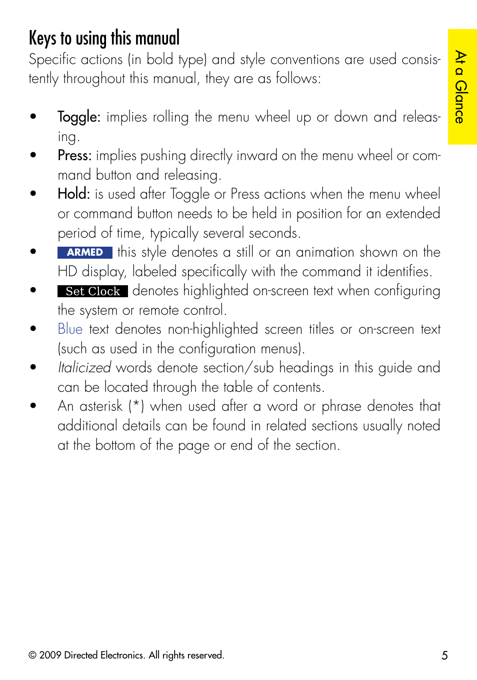 Keys to using this manual | Viper 5902 User Manual | Page 8 / 69