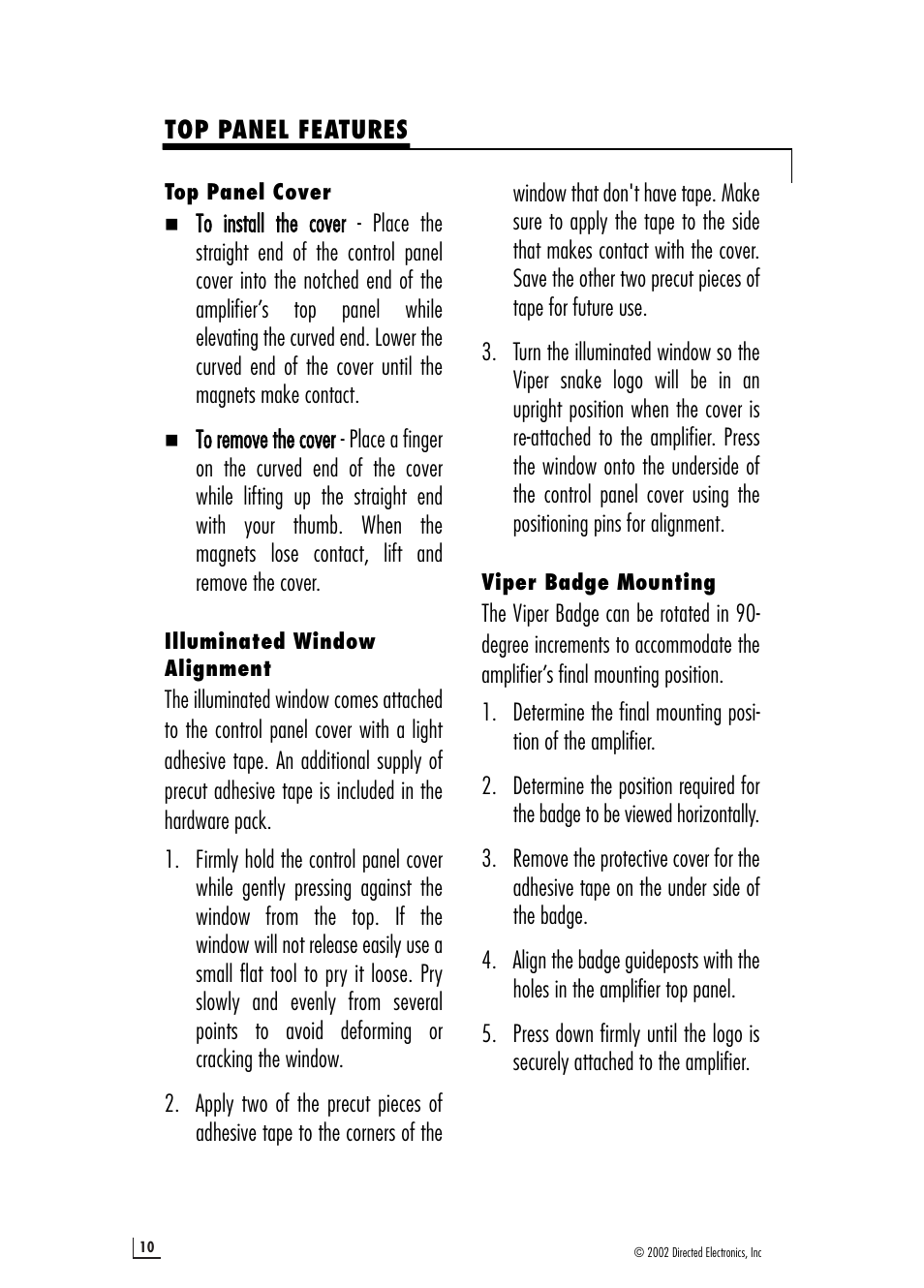 Viper 64602210 150.2 User Manual | Page 10 / 16