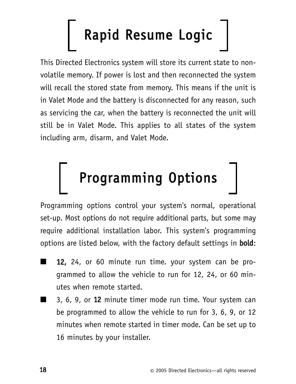 Rraap piid d r reessu um mee llo og giicc, Pprro og grraam mm miin ng g o op pttiio on nss | Viper Model 160XV User Manual | Page 21 / 30