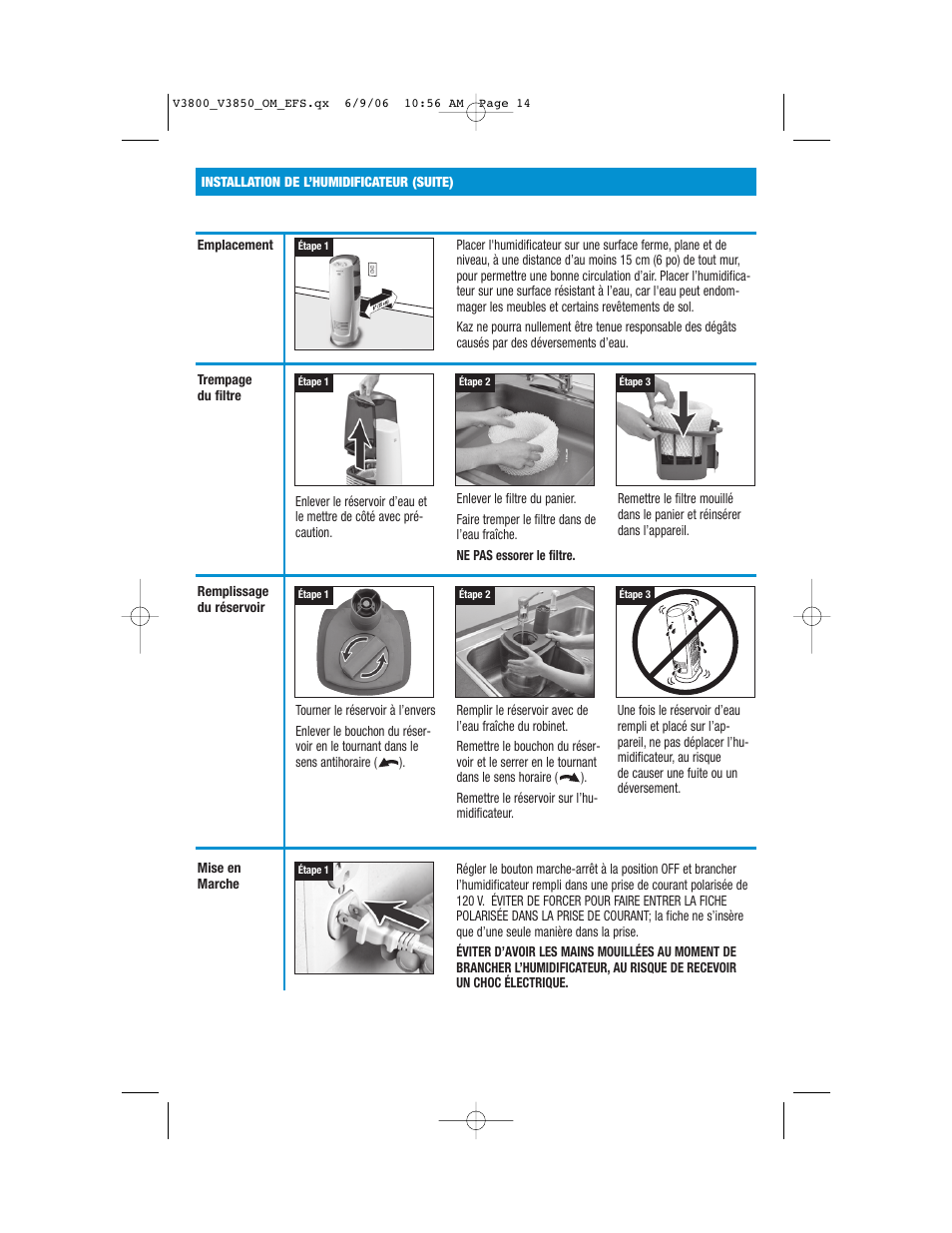 Vicks V3800 Series User Manual | Page 14 / 32