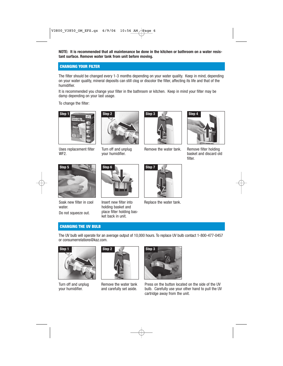 Vicks V3800 Series User Manual | Page 6 / 32