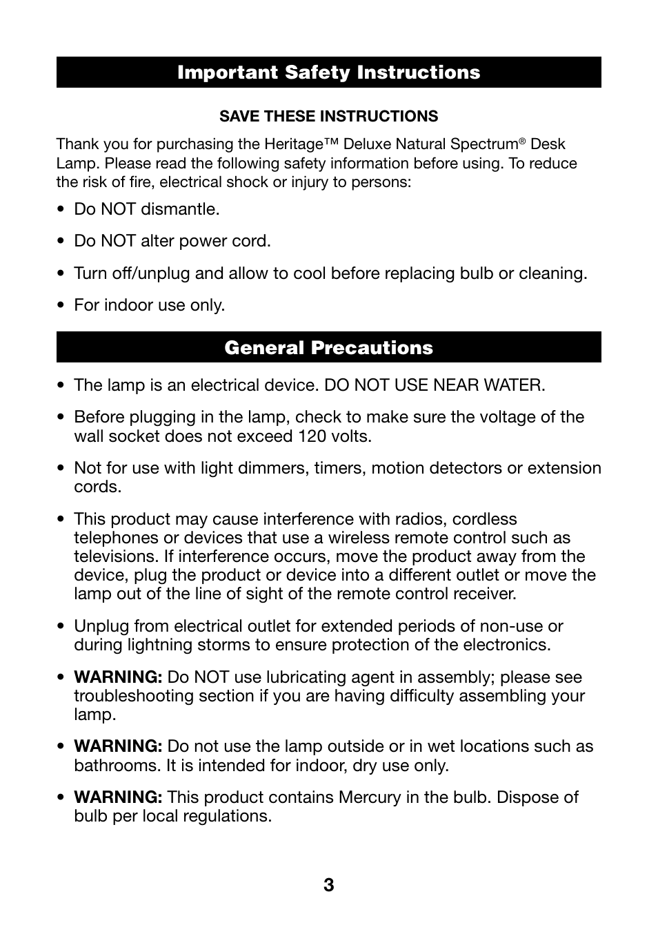 Verilux VD03 User Manual | Page 4 / 12