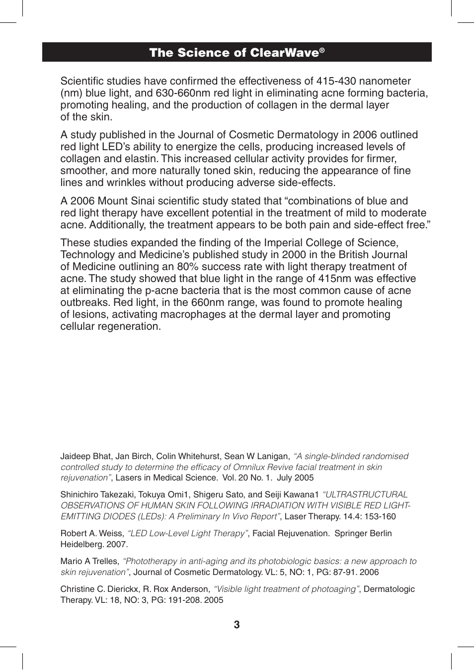 The science of clearwave | Verilux ClearWave CWST2RB User Manual | Page 3 / 16