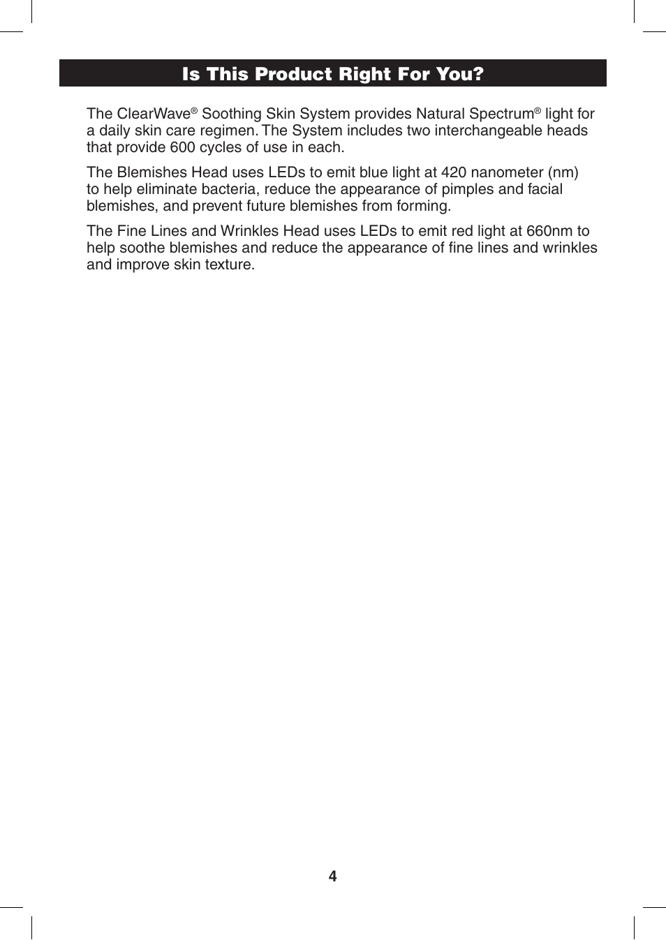 Is this product right for you | Verilux ClearWave CWST2RB User Manual | Page 4 / 16