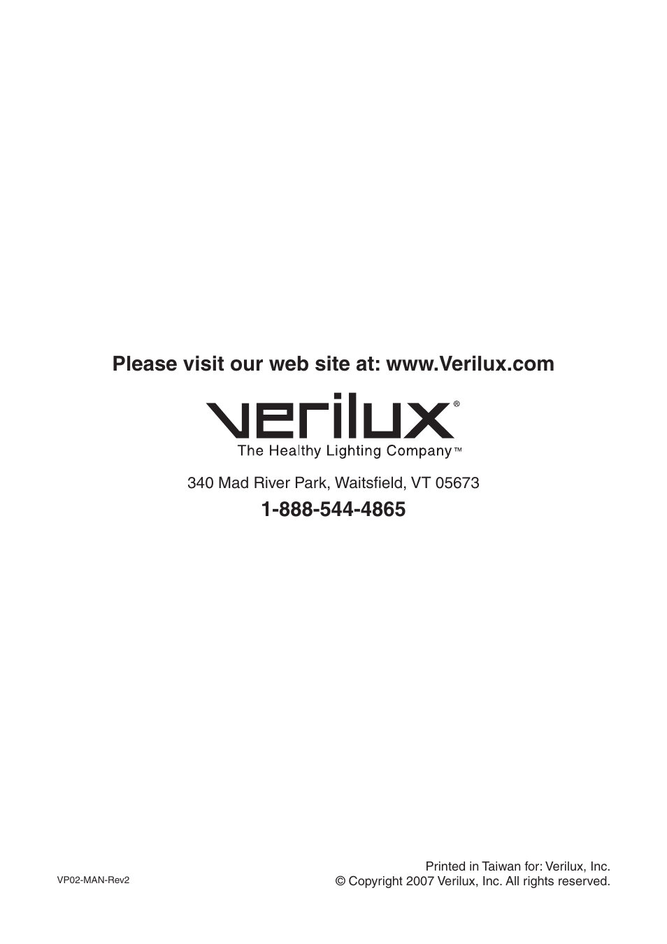 Verilux VP02 User Manual | Page 12 / 12