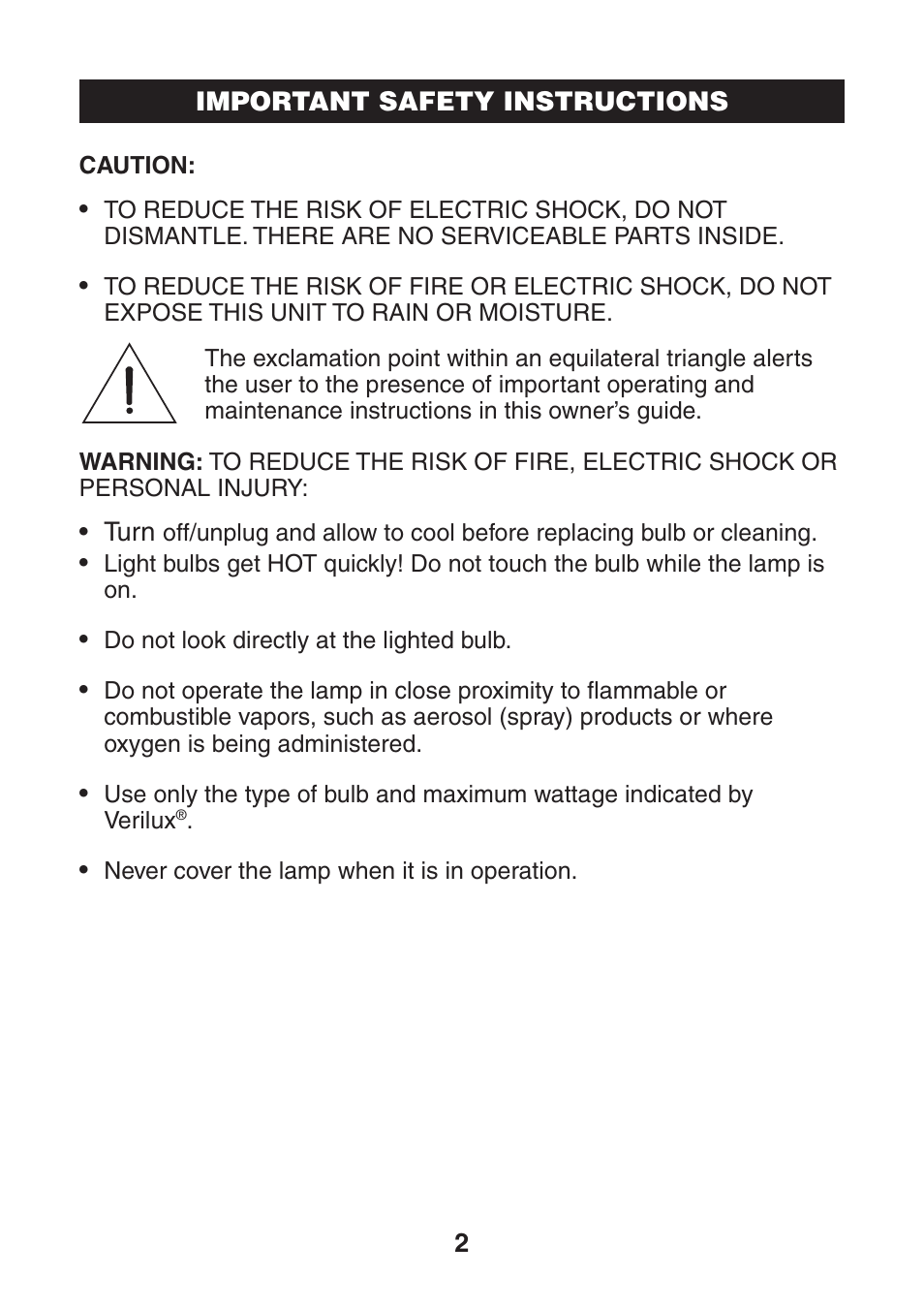Verilux VP02 User Manual | Page 3 / 12