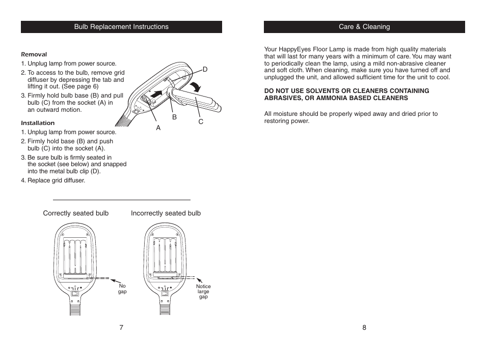 Verilux Floor Lamp User Manual | Page 5 / 6