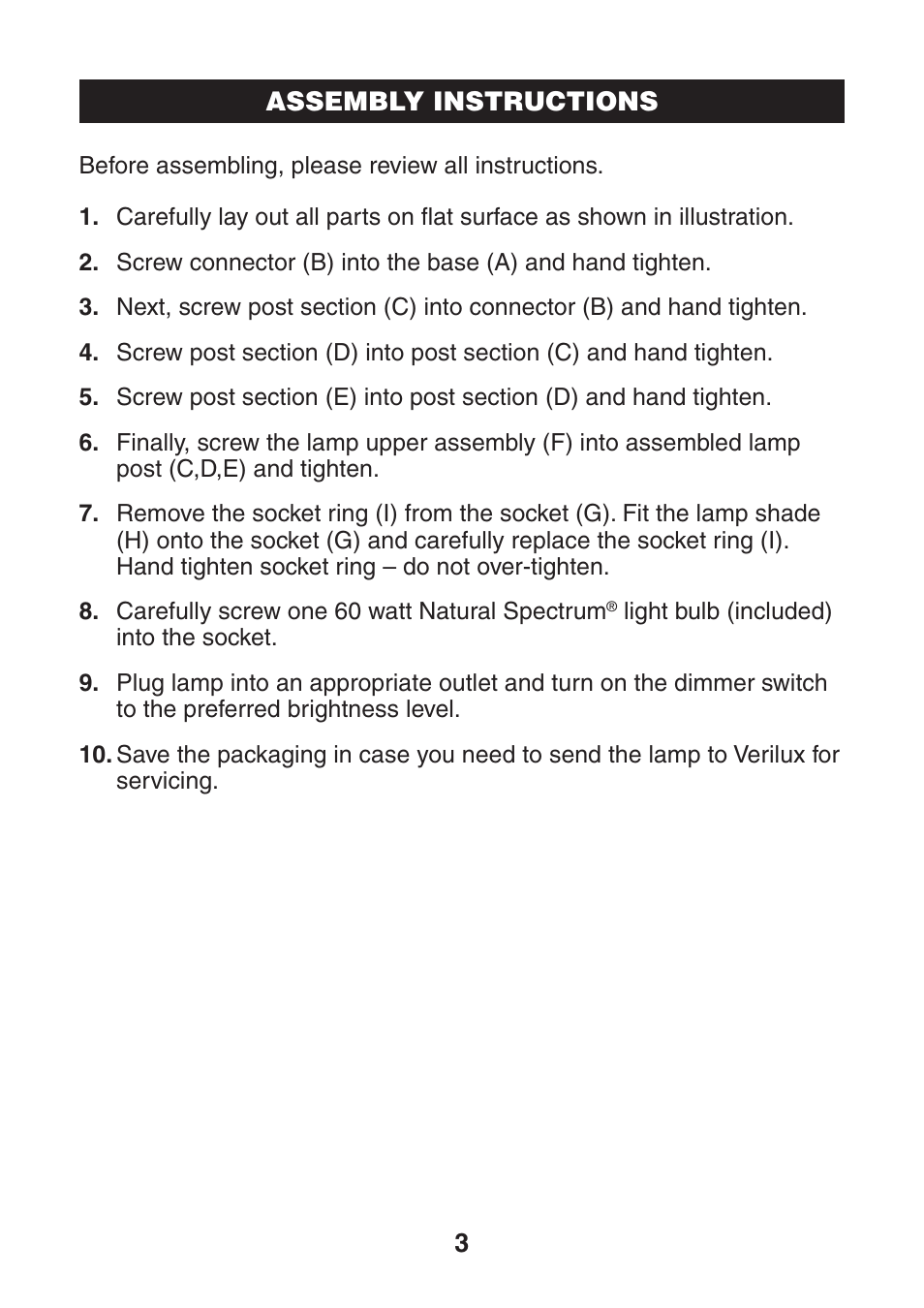Verilux VF04 User Manual | Page 4 / 8