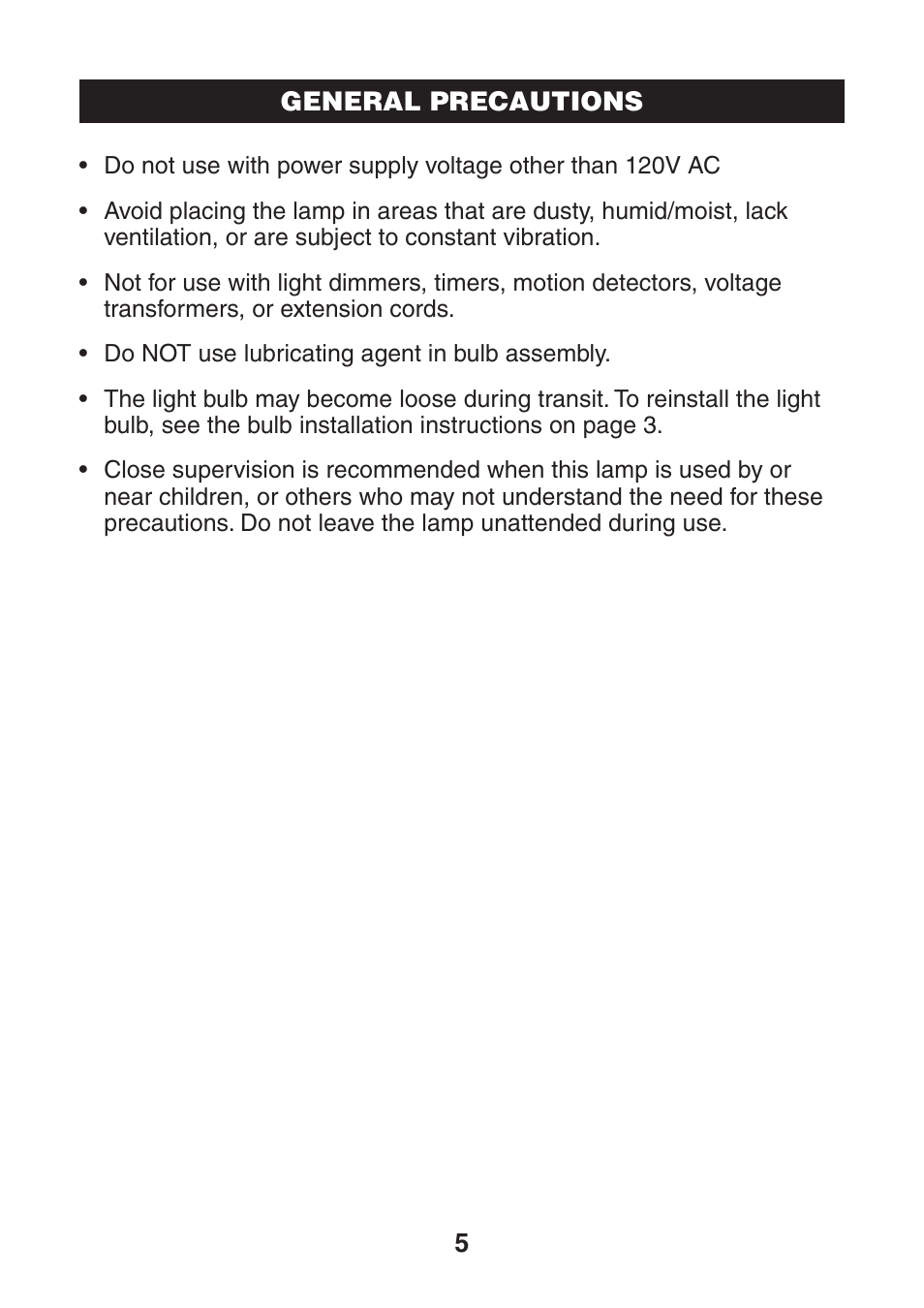 Verilux VF04 User Manual | Page 6 / 8