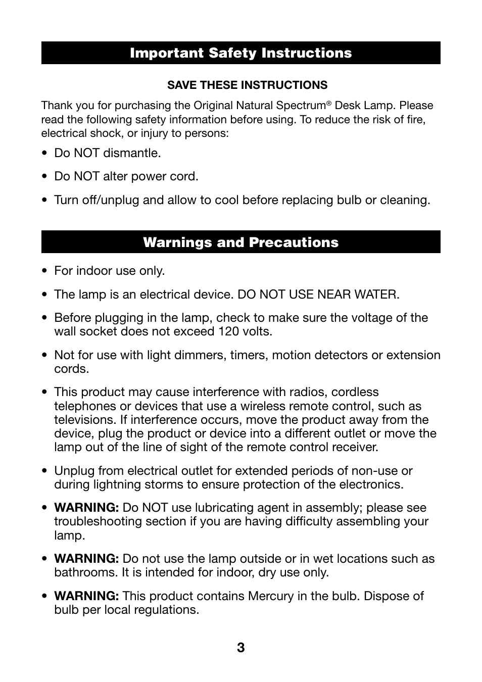 Verilux VD01 User Manual | Page 3 / 12