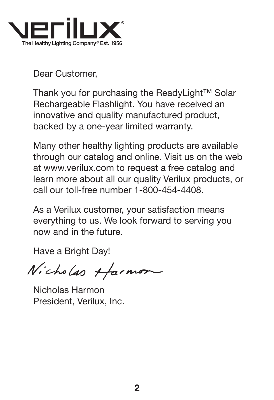 Verilux VB03 User Manual | Page 2 / 4
