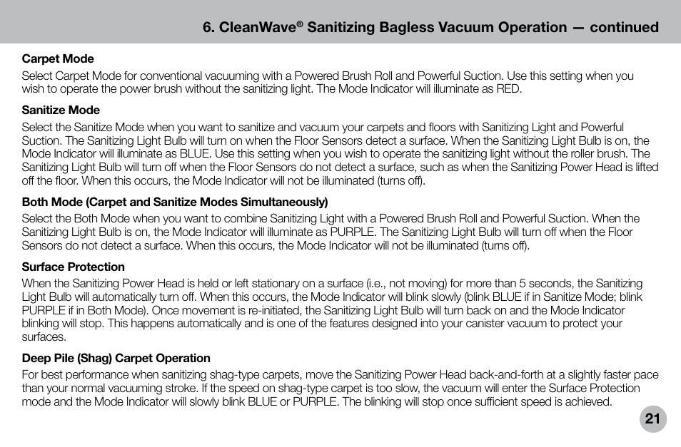 Verilux VH04WW1 User Manual | Page 21 / 32