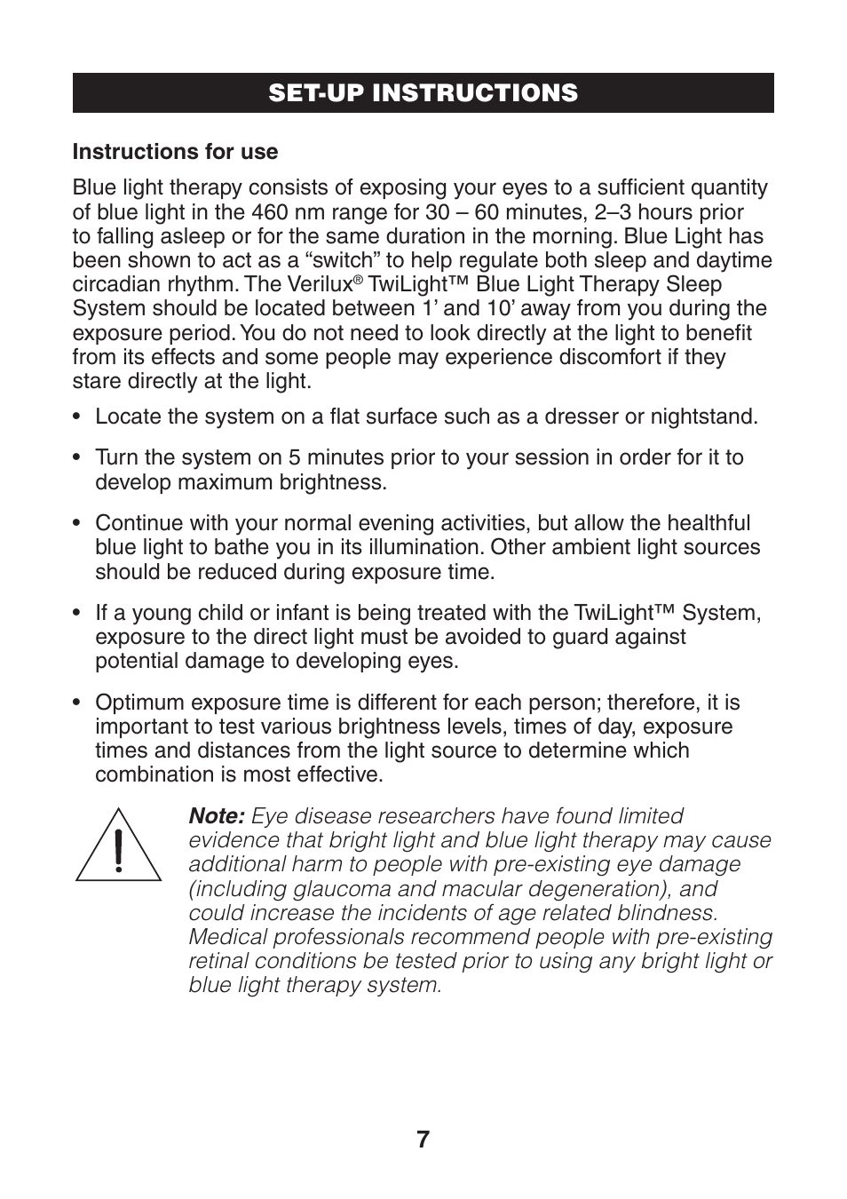 Verilux VT04 User Manual | Page 8 / 12