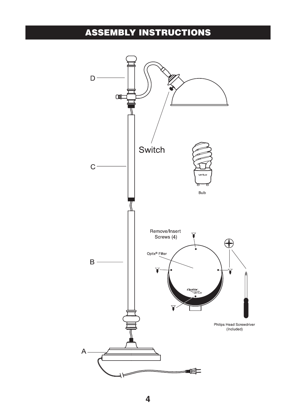 Verilux LEGACY DELUXE NATURAL SPECTRUM VF04 User Manual | Page 5 / 8
