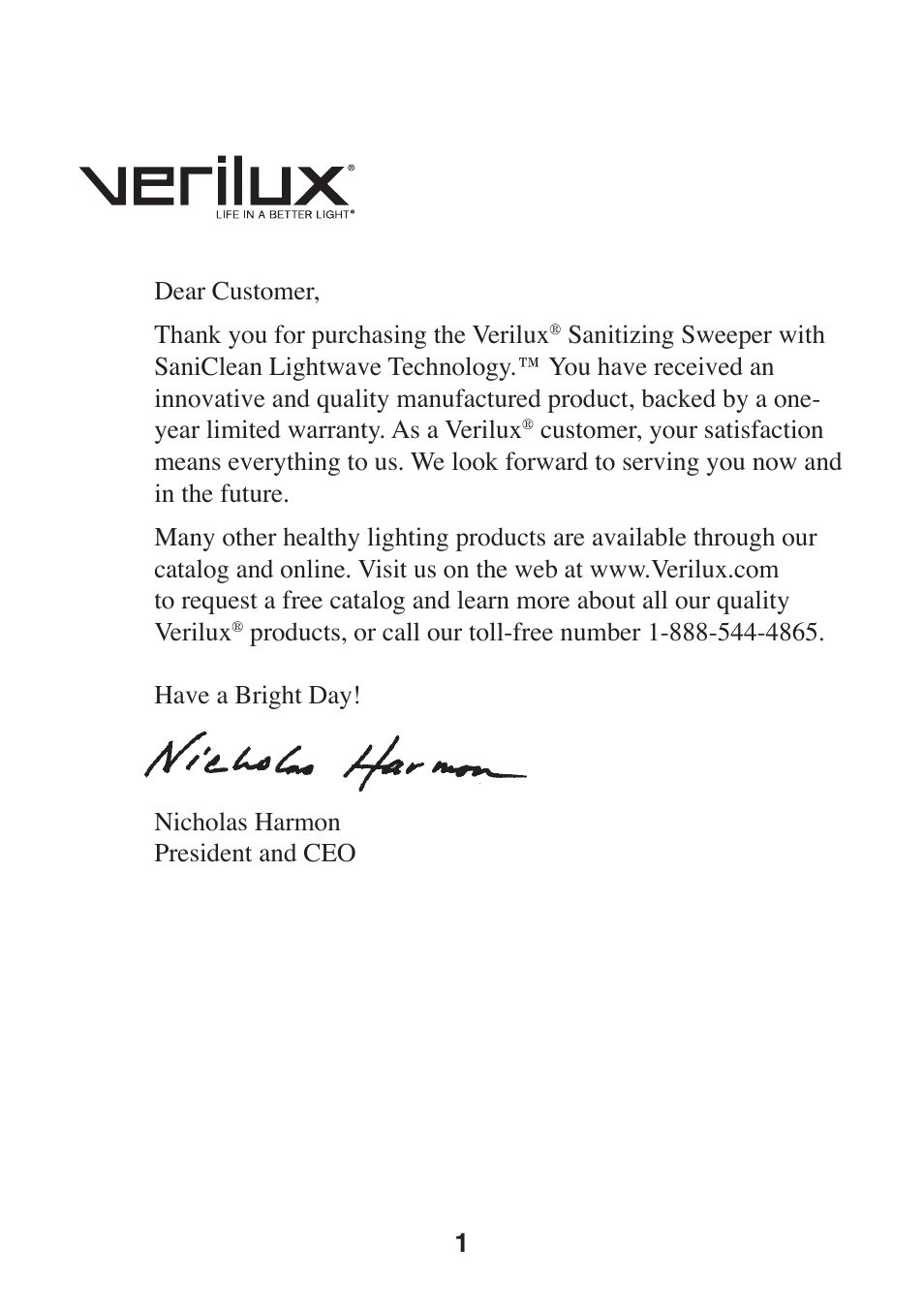 Verilux VH02 User Manual | Page 2 / 8